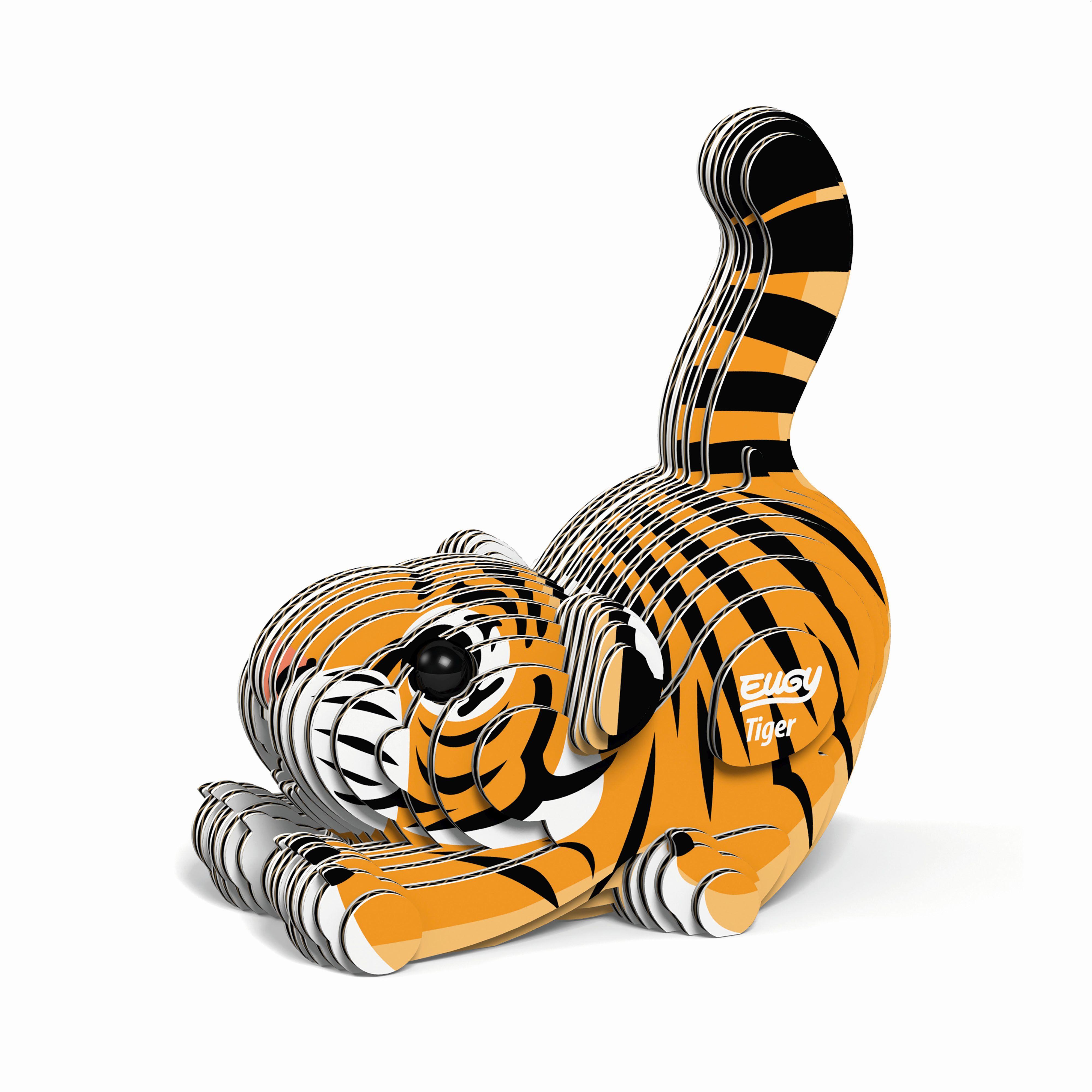 Beispielinhalt (Bild) EUGY - 3D Bastelset Tiger
