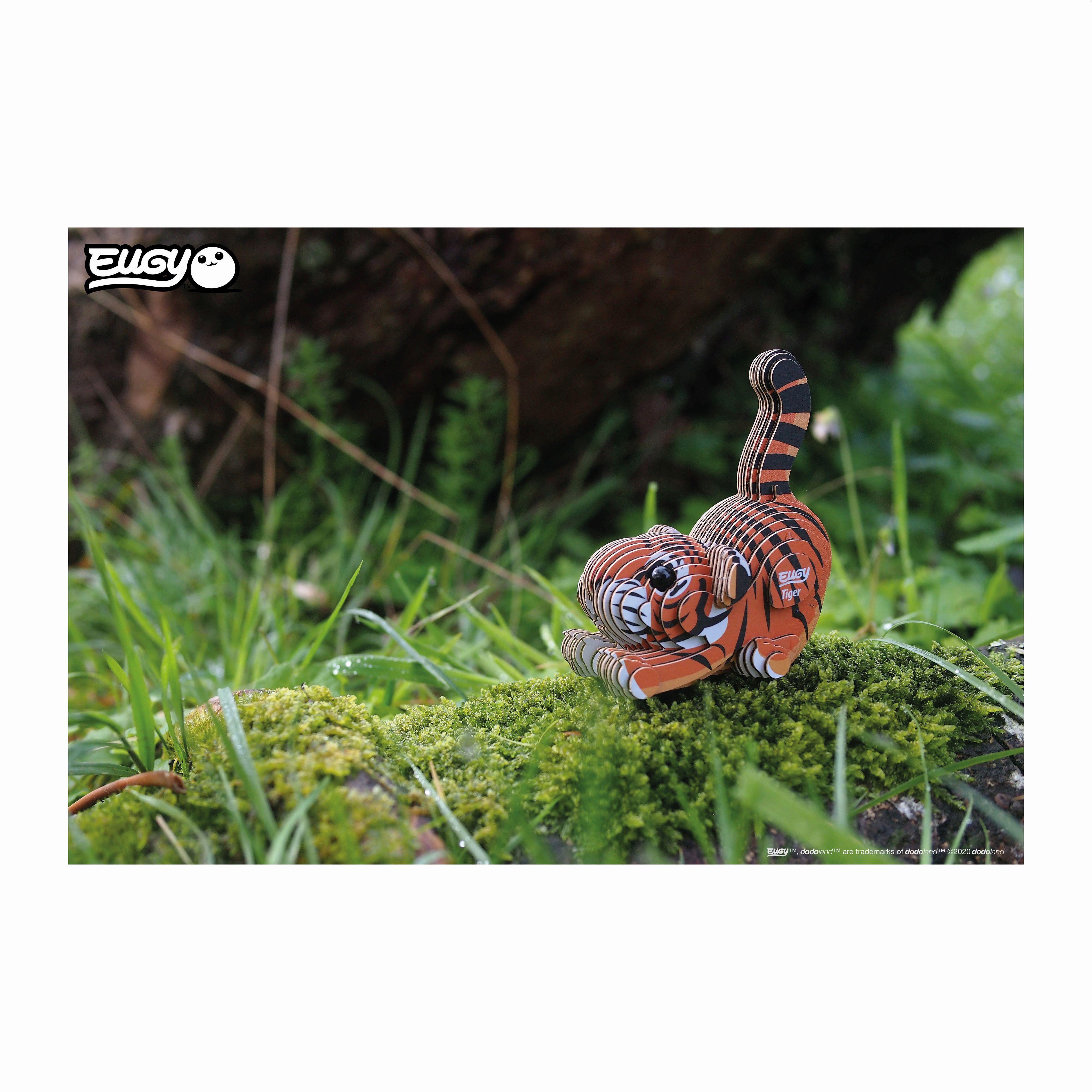 Beispielinhalt (Bild) EUGY - 3D Bastelset Tiger