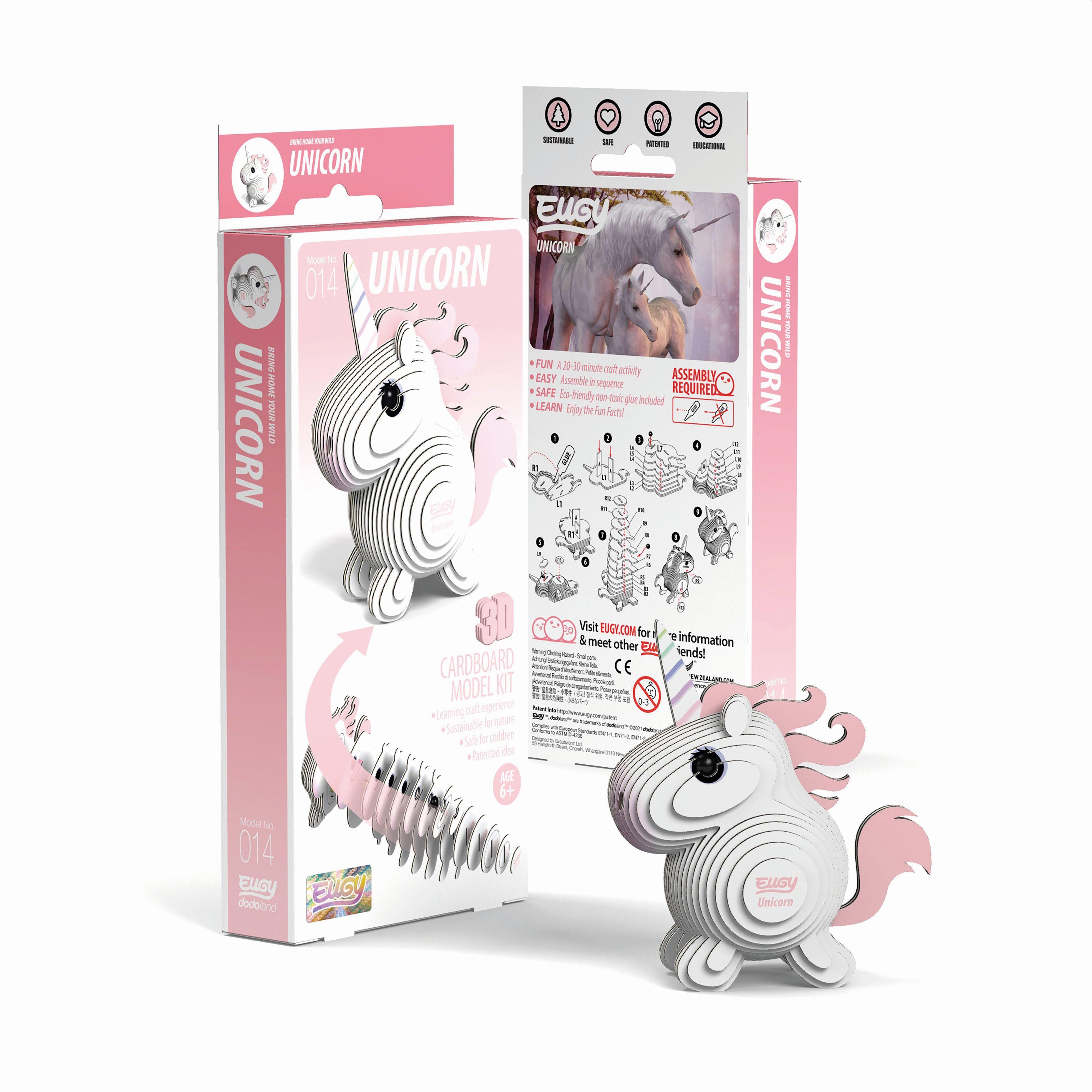 Vorderes Coverbild EUGY - 3D Bastelset Einhorn