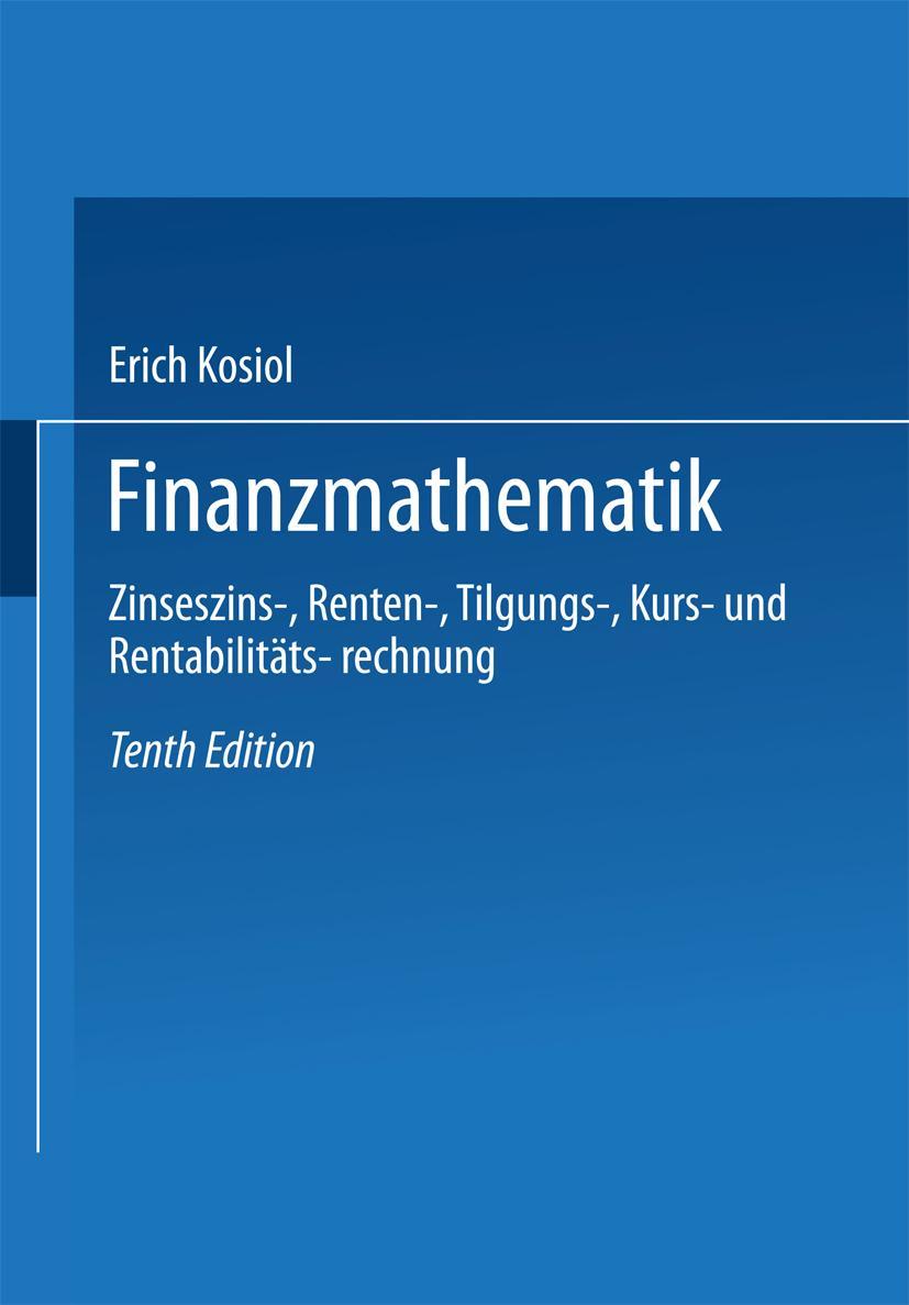 Vorderes Coverbild Finanzmathematik