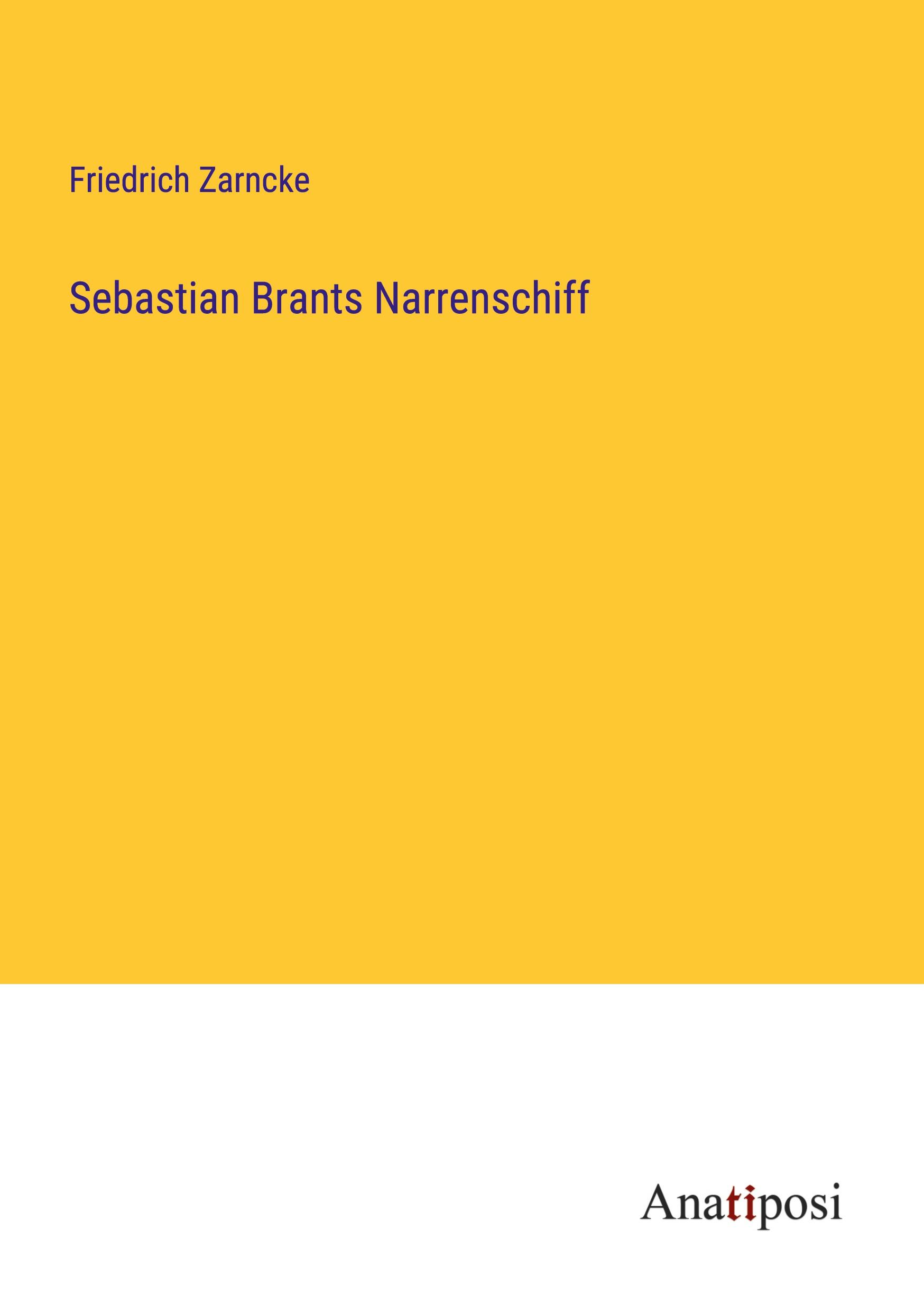 Vorderes Coverbild Sebastian Brants Narrenschiff