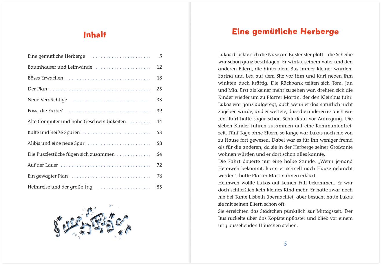 Beispielinhalt (Bild) Drei Detektive auf heißer Spur