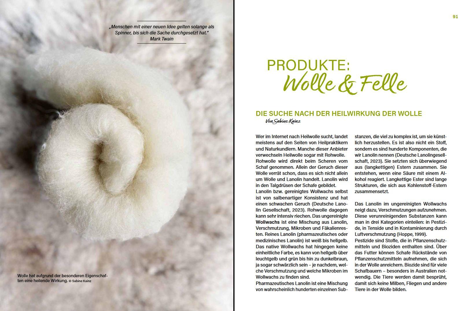 Beispielinhalt (Bild) Alles vom Schaf!