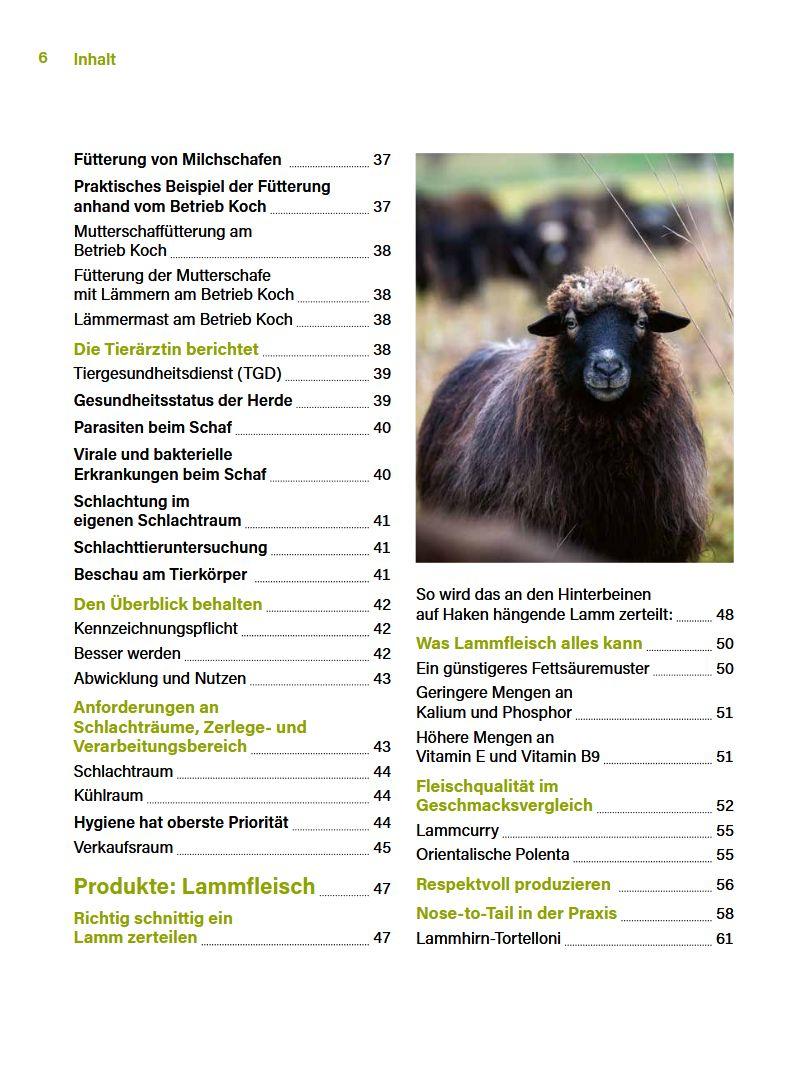 Beispielinhalt (Bild) Alles vom Schaf!