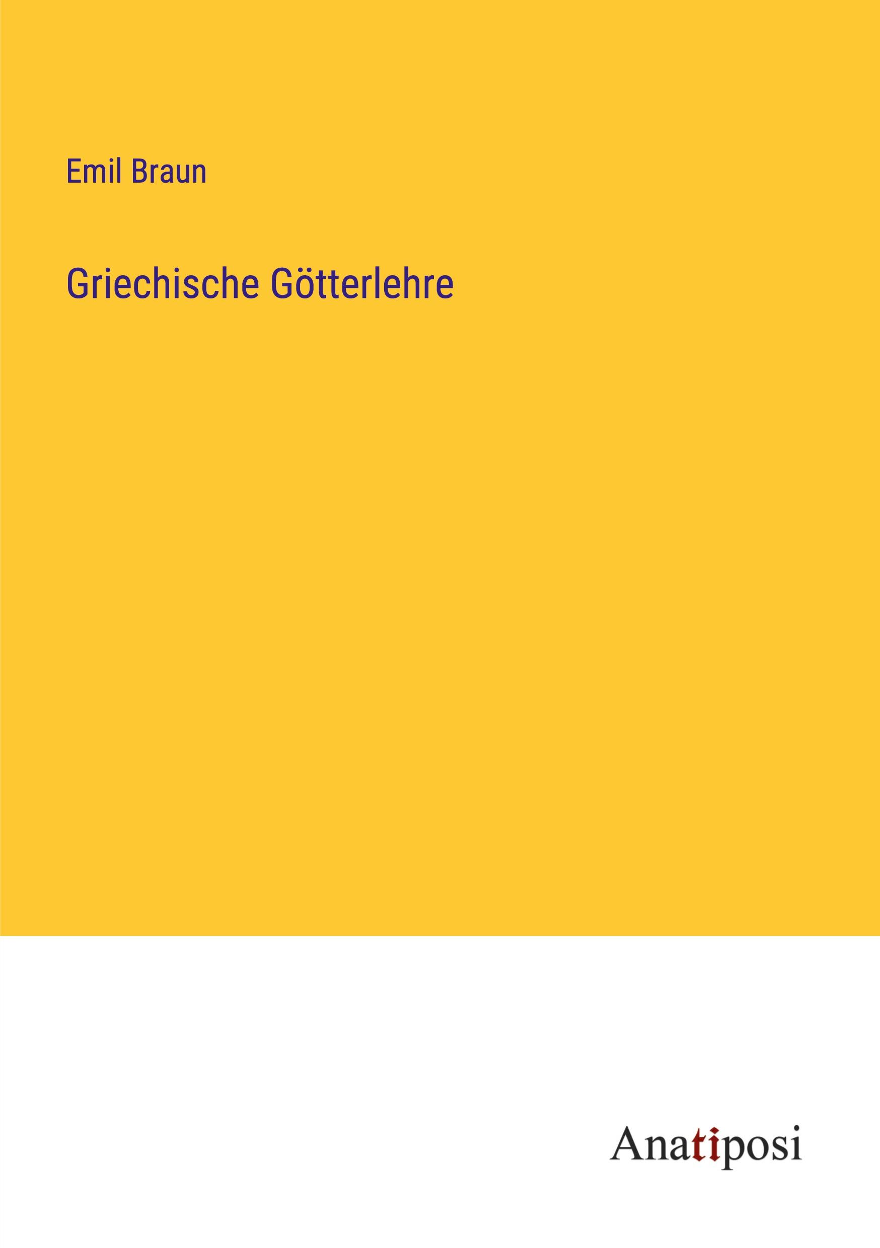 Vorderes Coverbild Griechische Götterlehre