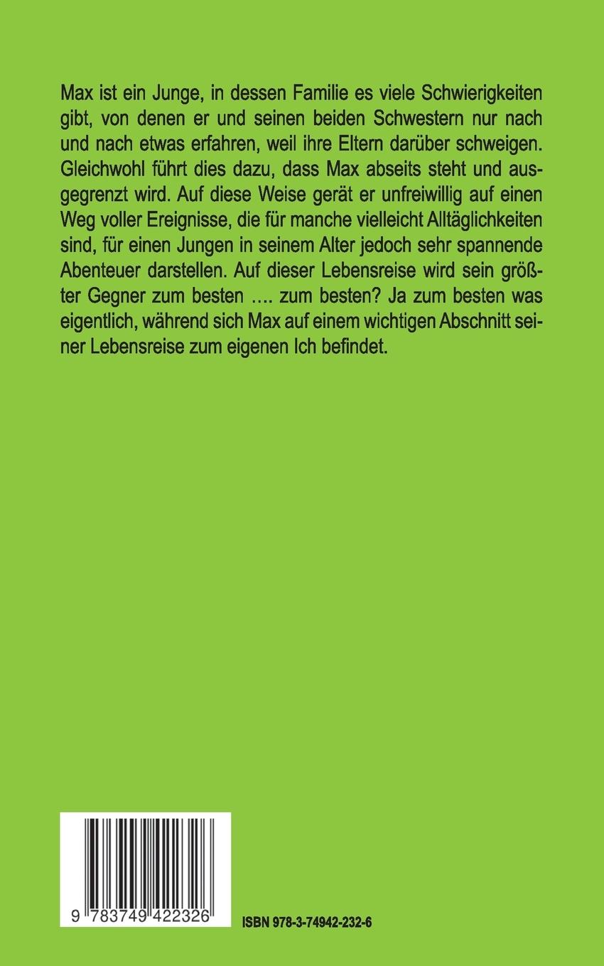 Rückseitencover Max' abenteierliche Reise zum Ich