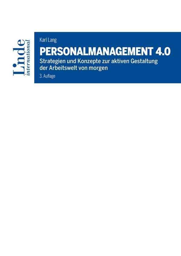 Vorderes Coverbild Personalmanagement 4.0