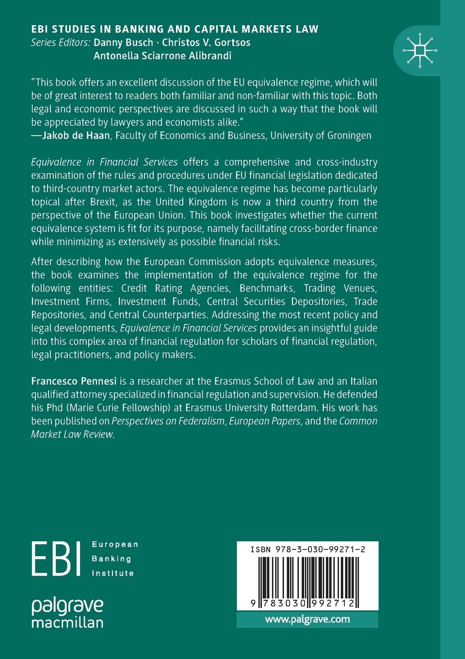 Rückseitencover Equivalence in Financial Services