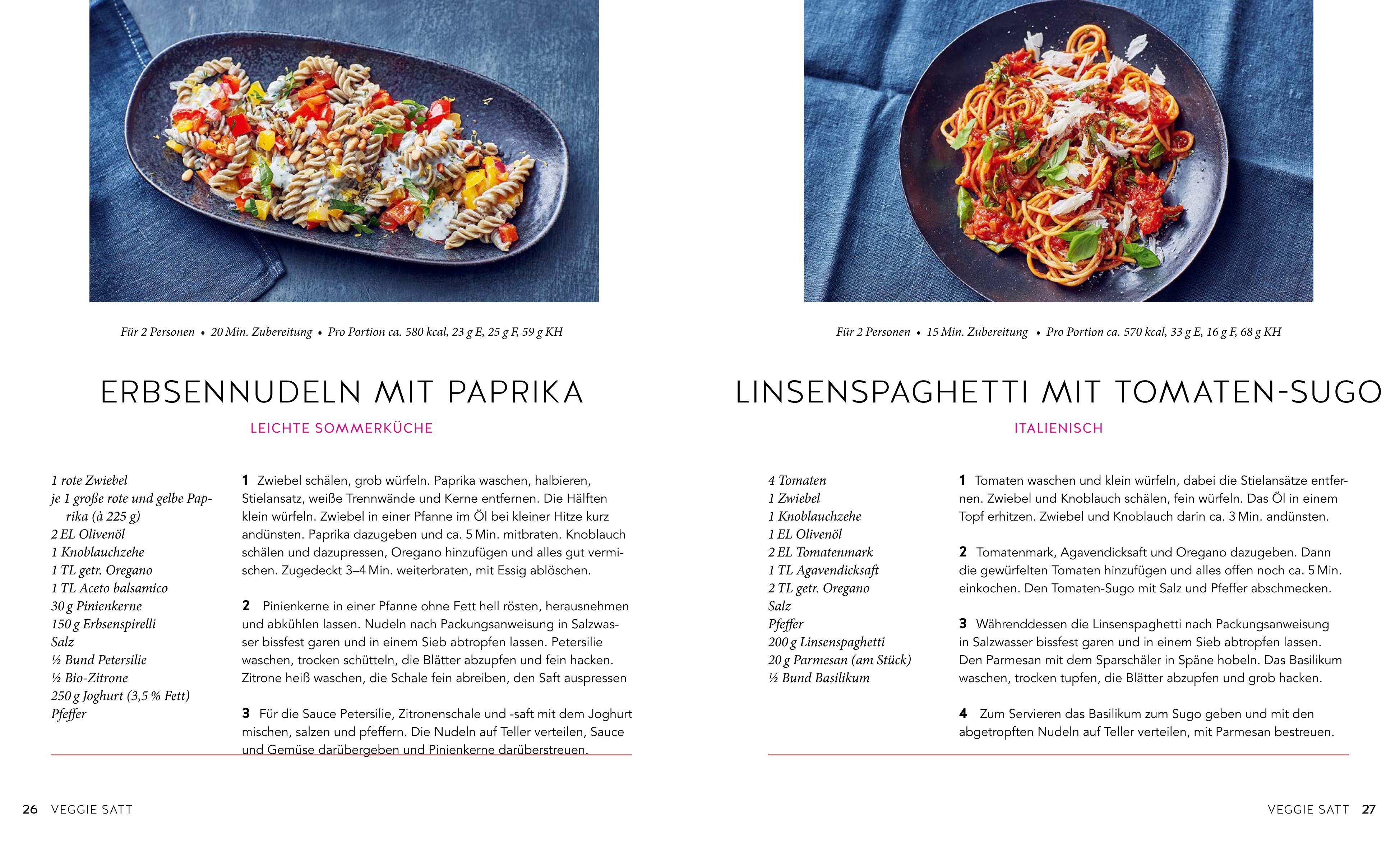 Beispielinhalt (Bild) Diabetes Express-Rezepte