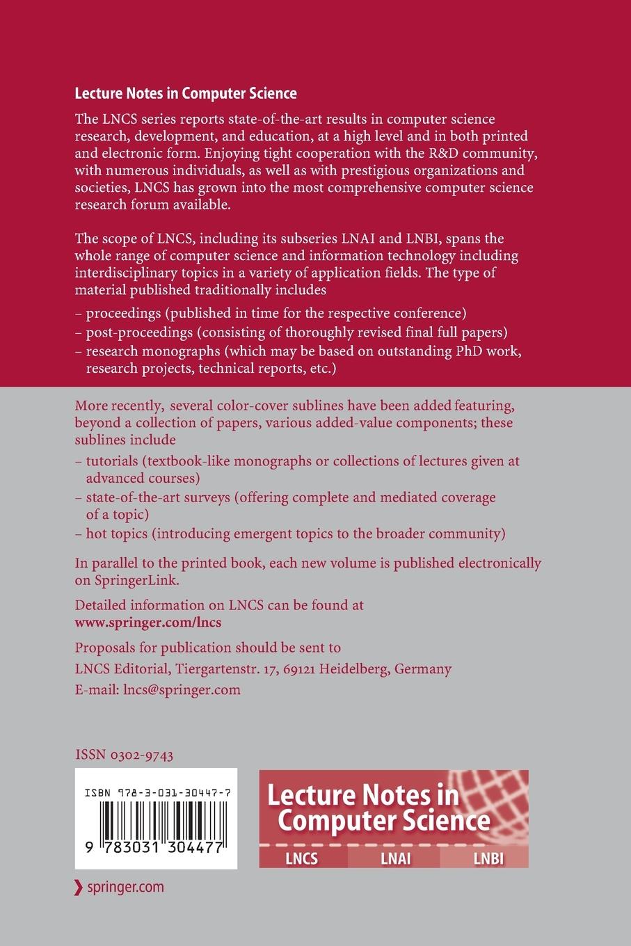 Rückseitencover Algorithms and Complexity