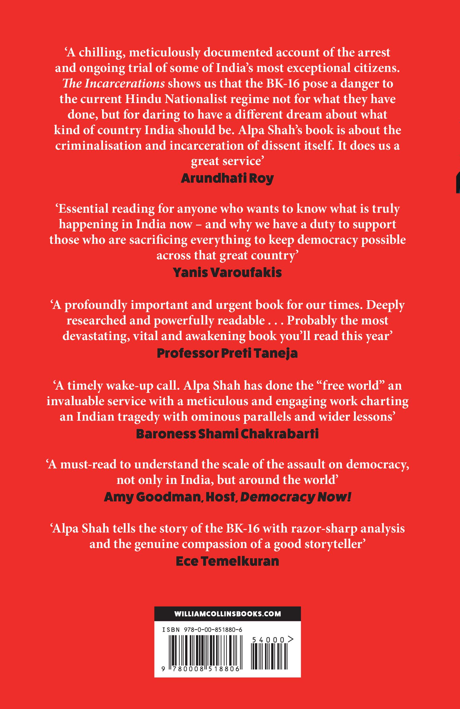 Rückseitencover The Incarcerations