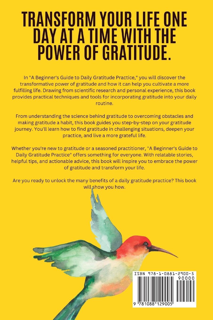 Rückseitencover A Beginner's Guide to Daily Gratitude Practice