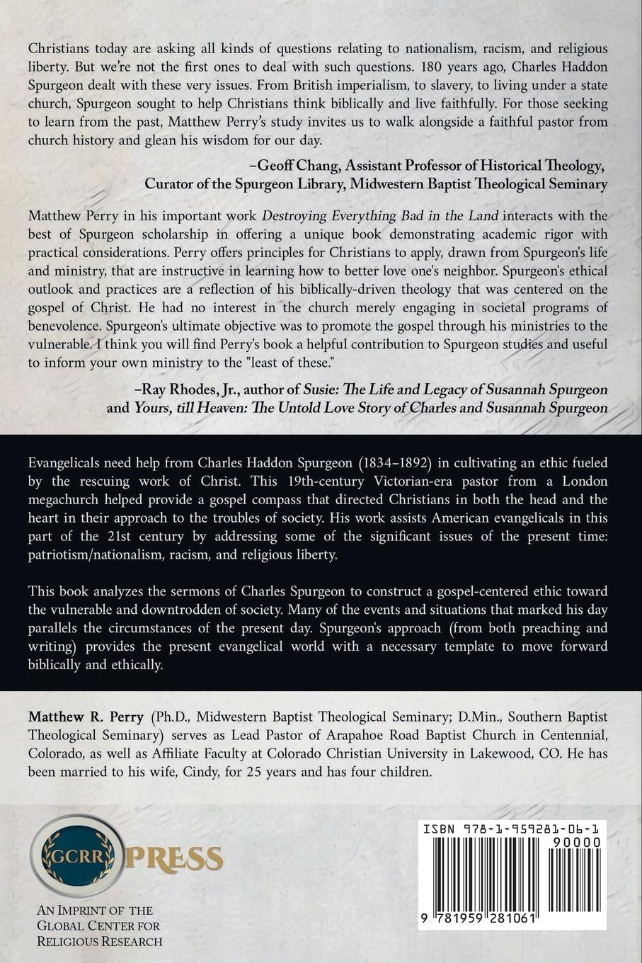 Rückseitencover Destroying Everything Bad in the Land