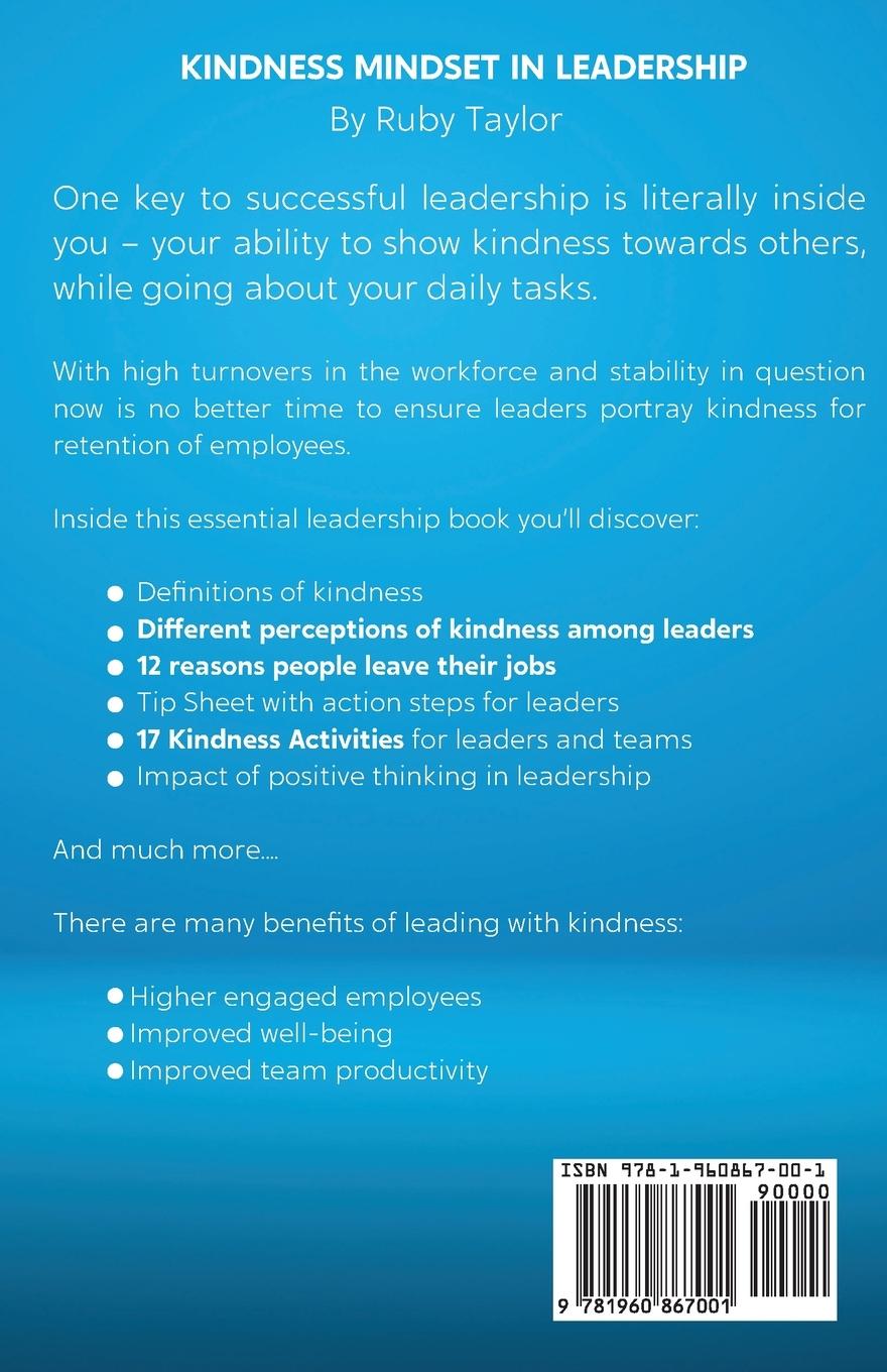 Rückseitencover Kindness Mindset in Leadership