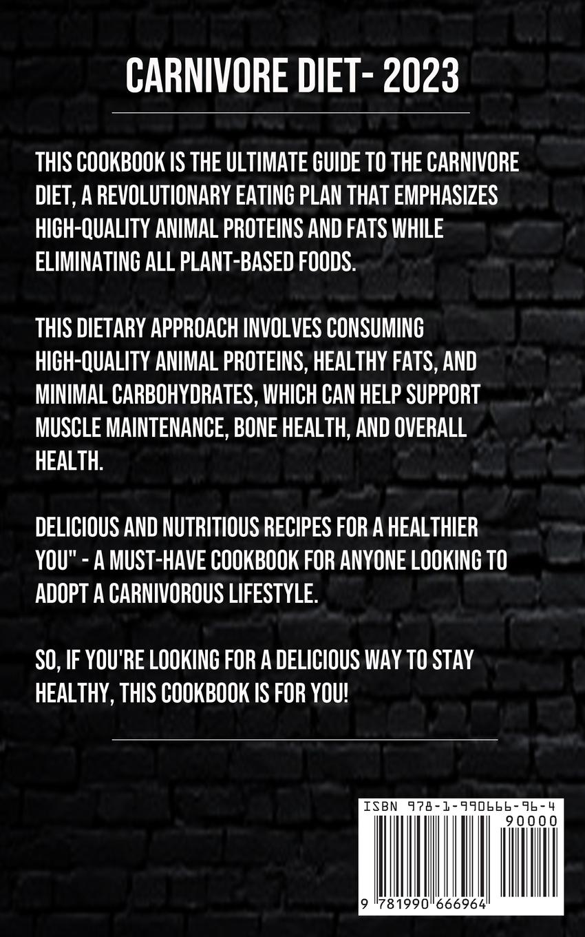Rückseitencover The Benefits of a Carnivore Diet