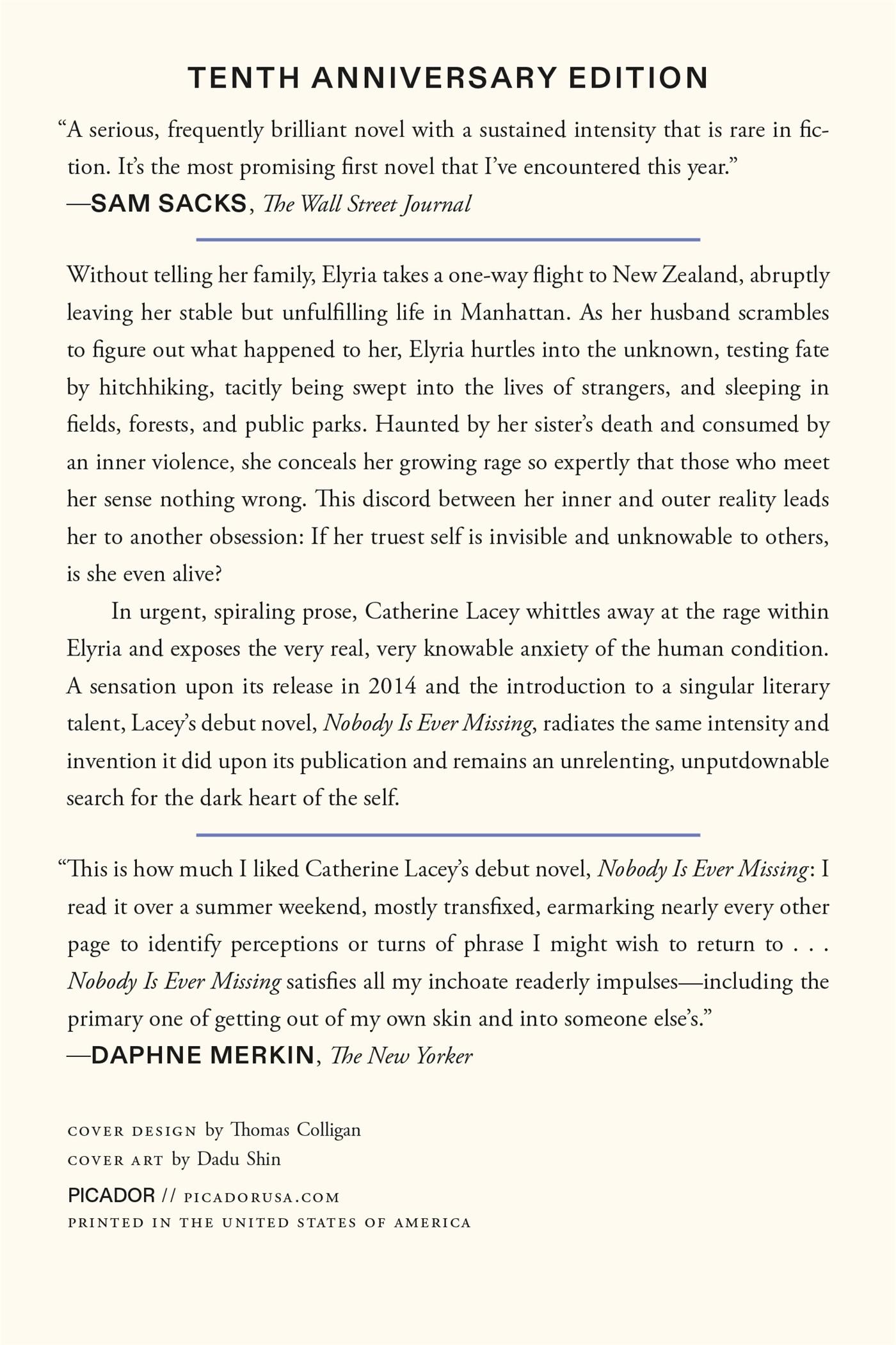 Rückseitencover Nobody Is Ever Missing