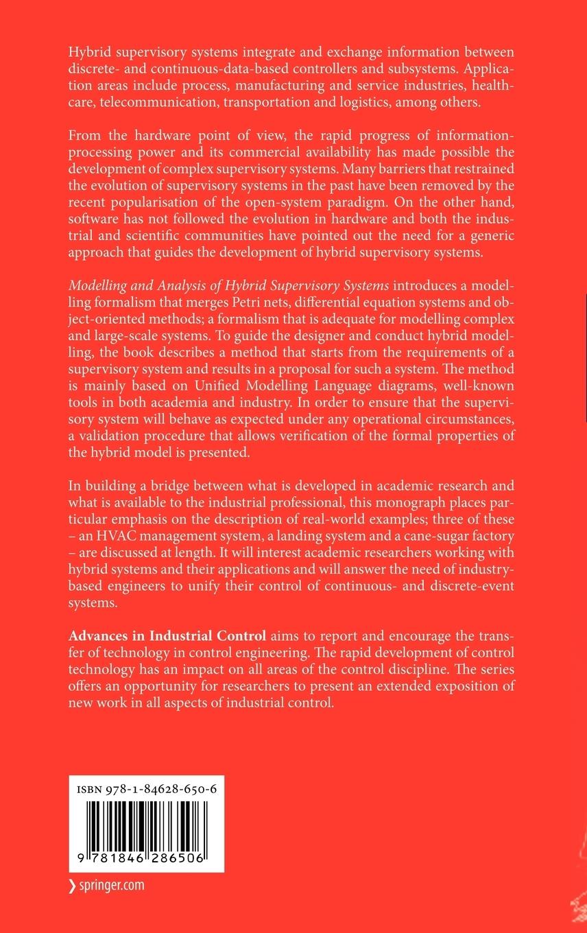 Rückseitencover Modelling and Analysis of Hybrid Supervisory Systems
