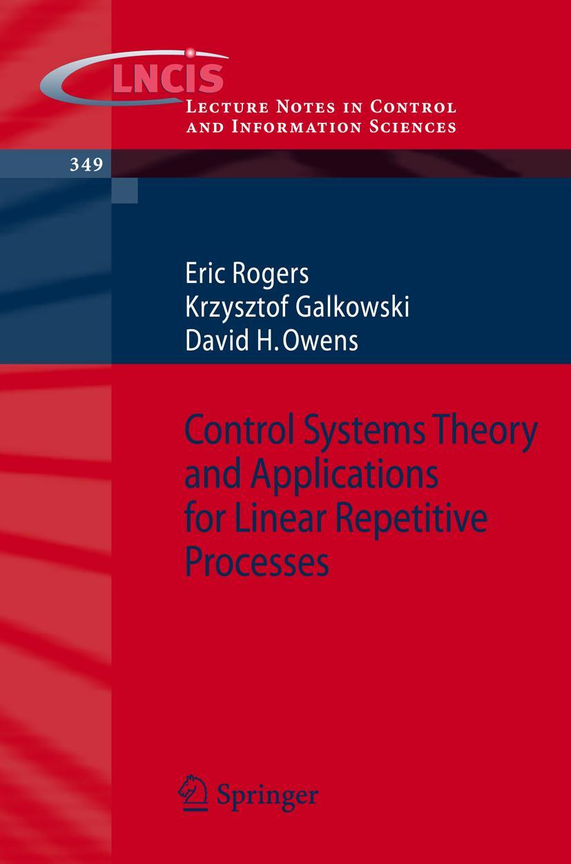 Vorderes Coverbild Control Systems Theory and Applications for Linear Repetitive Processes
