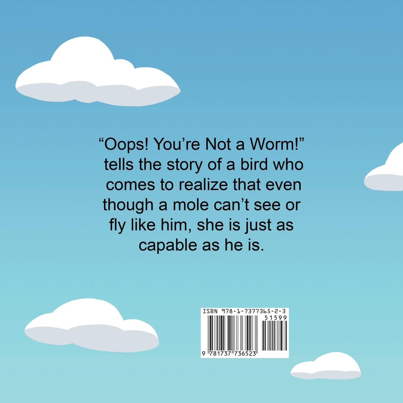 Rückseitencover Oops! You're Not a Worm!