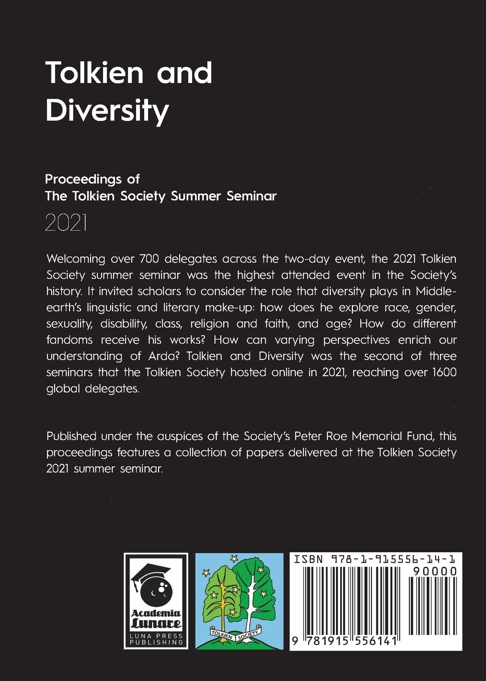 Rückseitencover Tolkien and Diversity