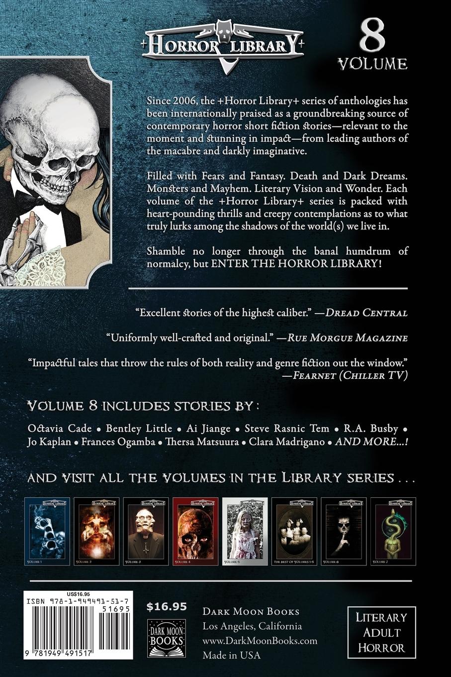 Rückseitencover Horror Library, Volume 8
