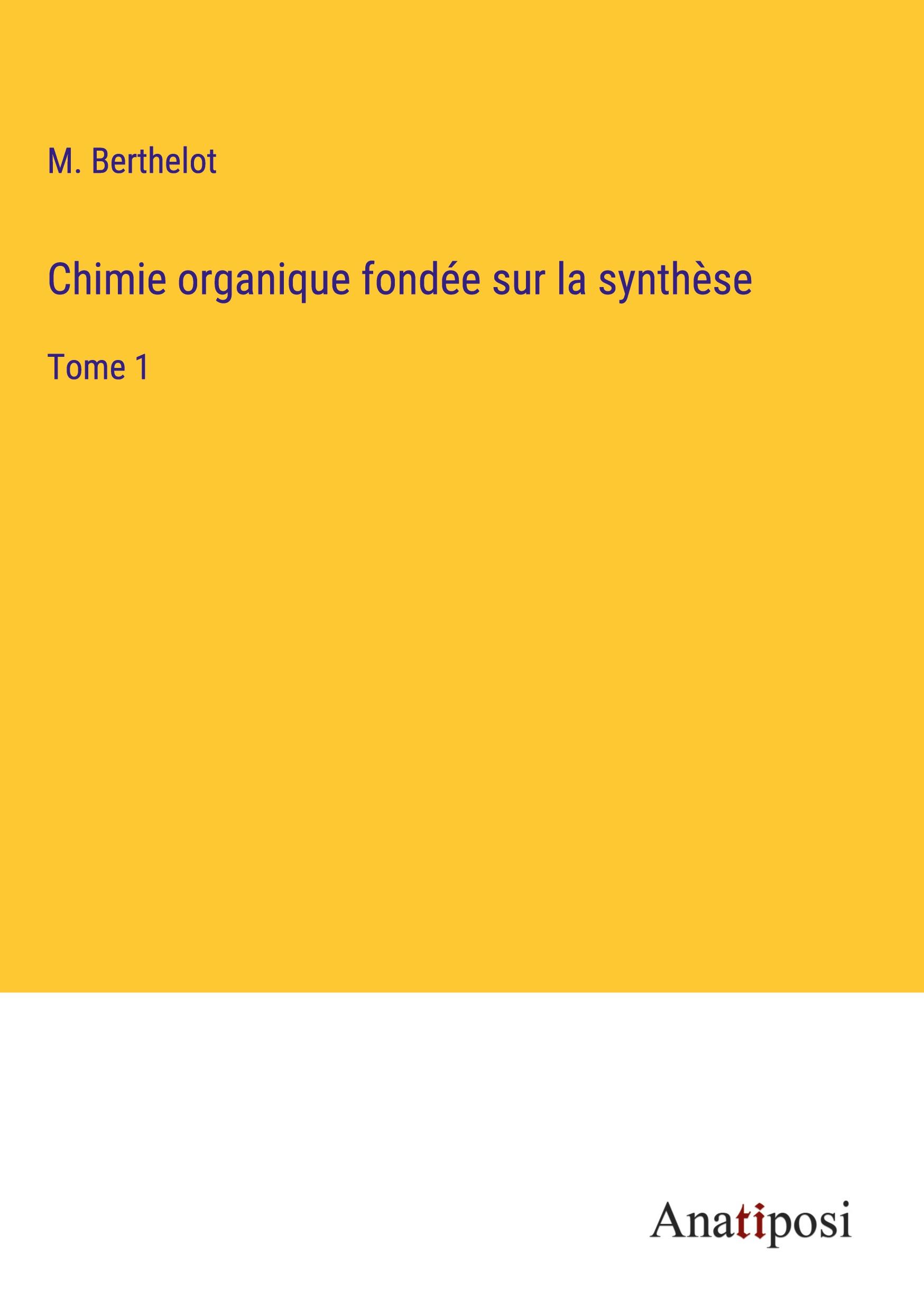 Vorderes Coverbild Chimie organique fondée sur la synthèse