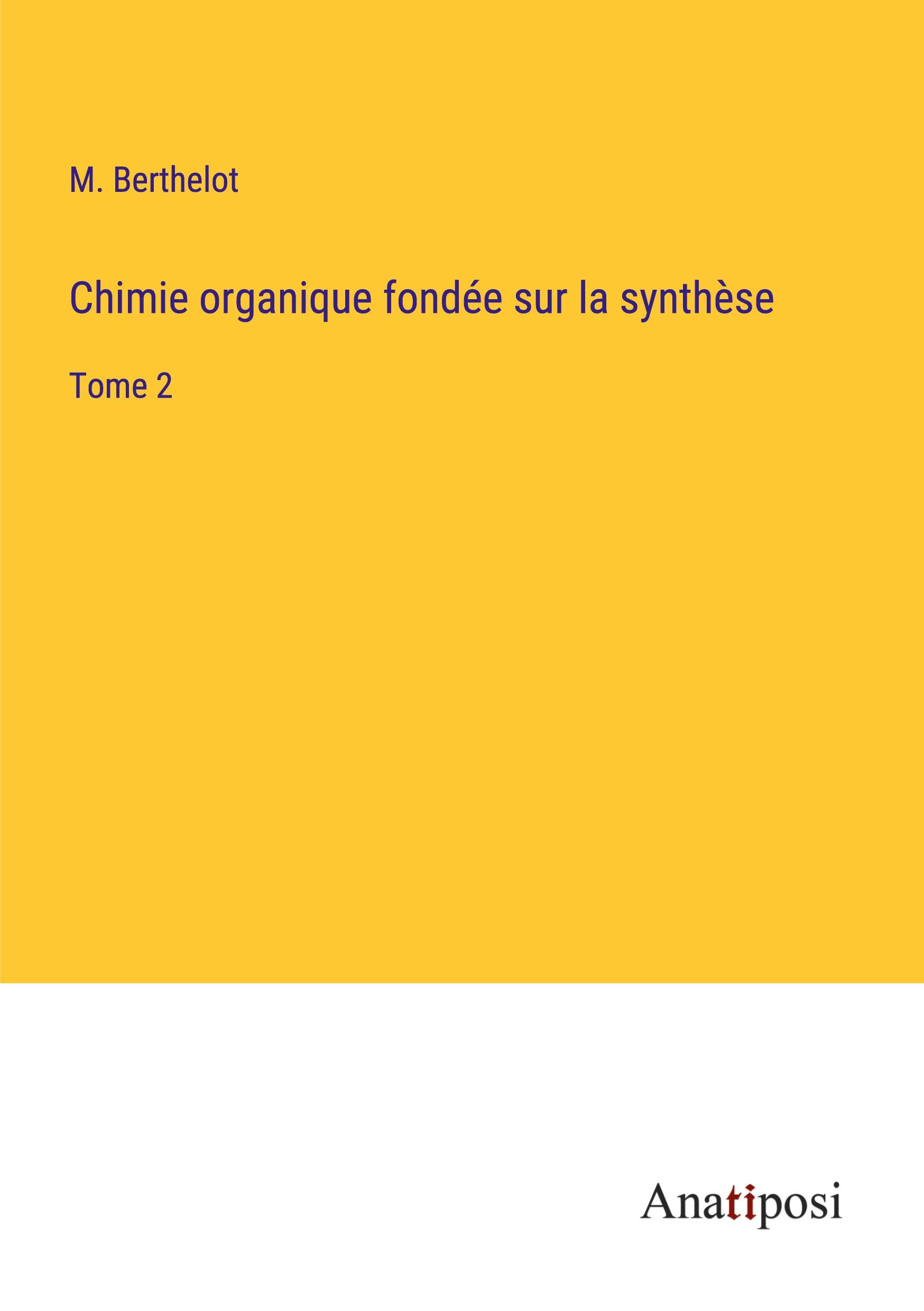 Vorderes Coverbild Chimie organique fondée sur la synthèse