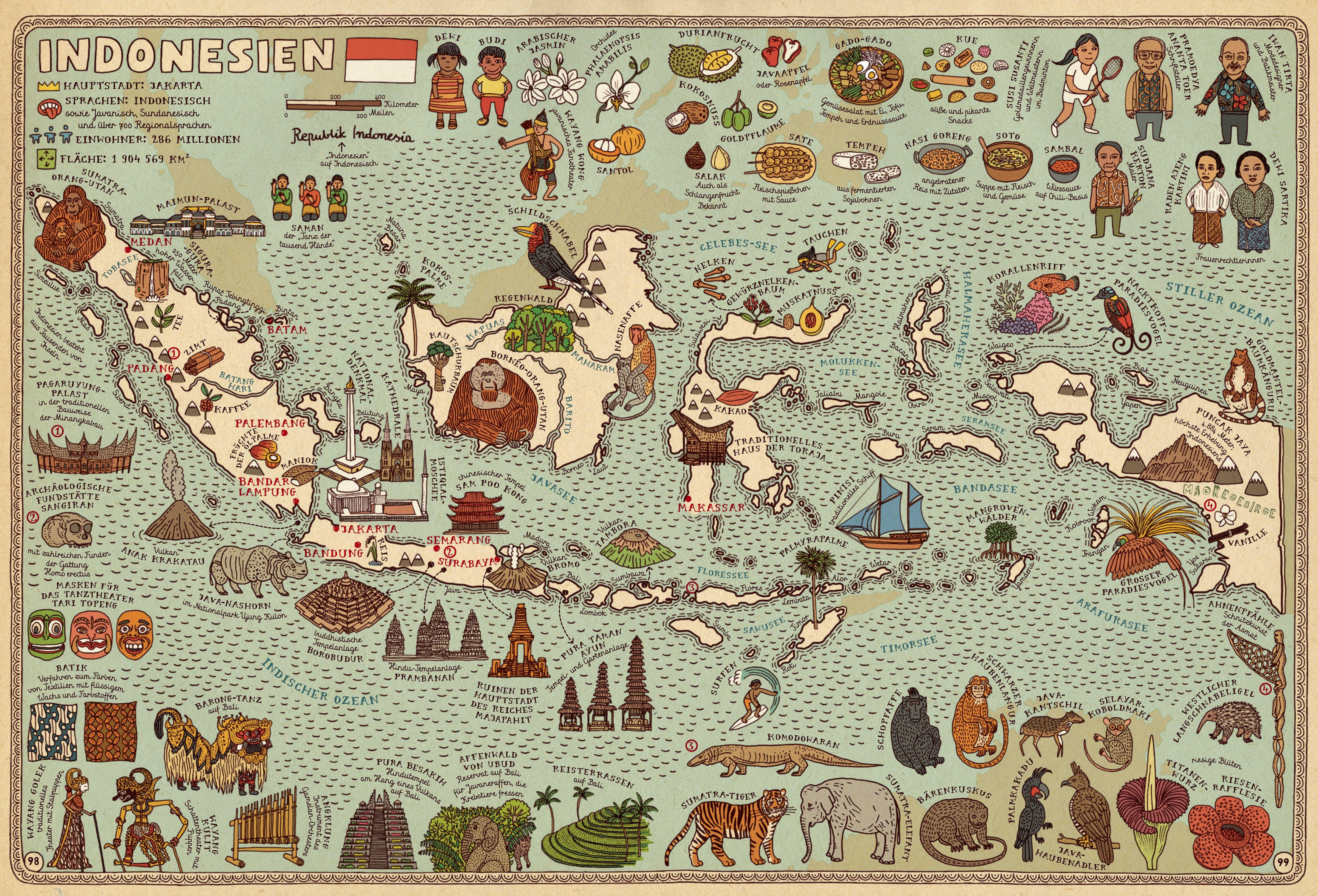 Beispielinhalt (Bild) Alle Welt. Das Landkartenbuch