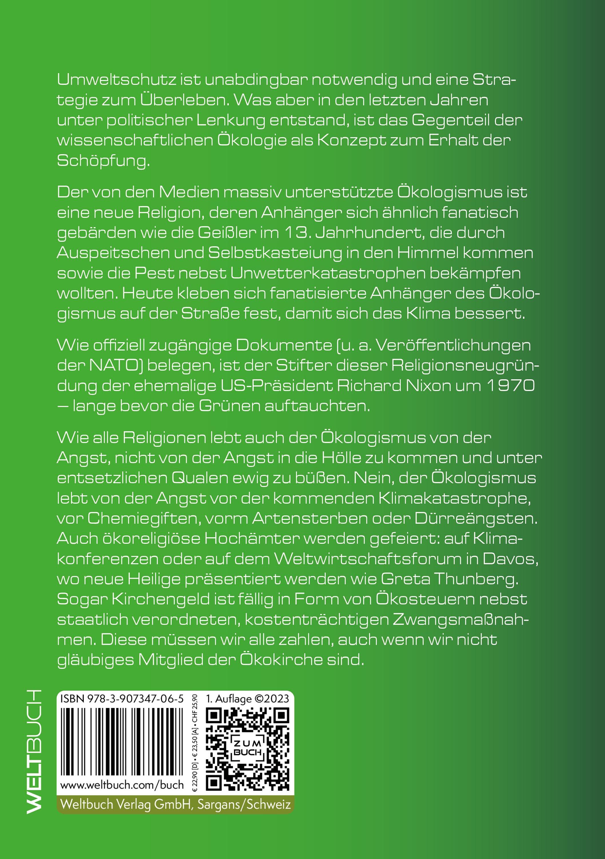 Rückseitencover Die Grüne Falle