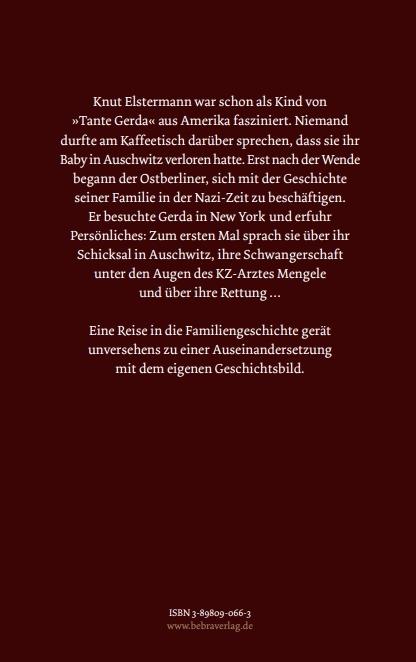 Rückseitencover Gerdas Schweigen