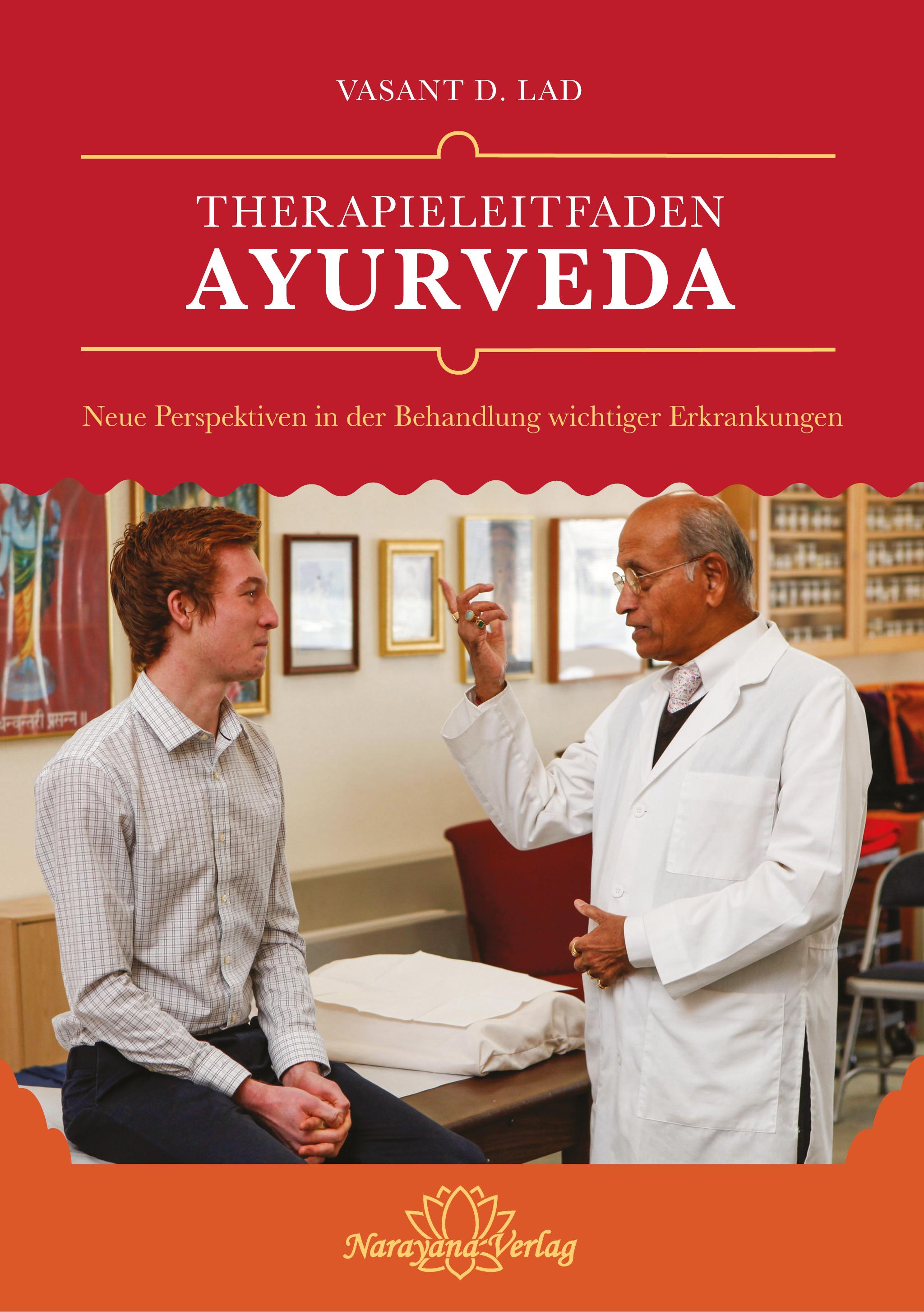 Vorderes Coverbild Therapieleitfaden Ayurveda