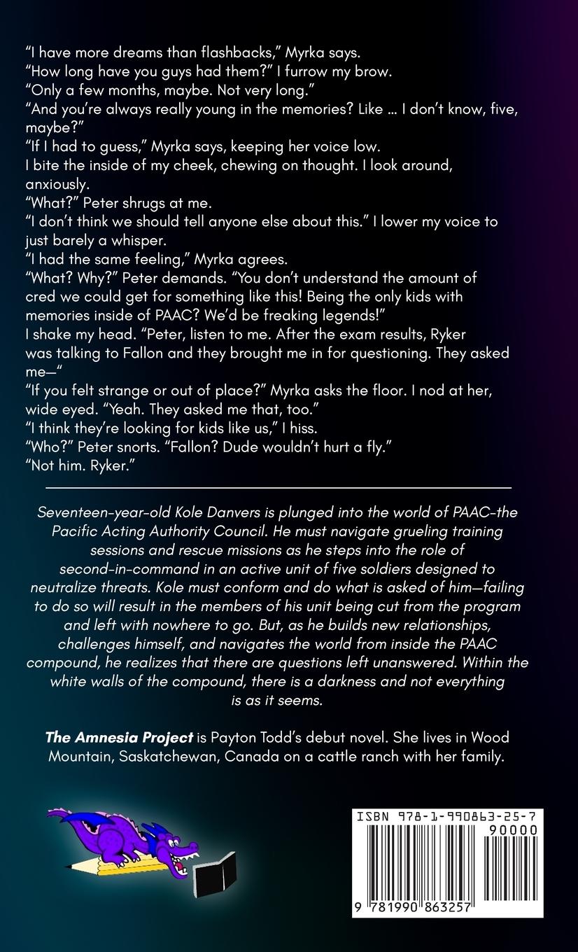 Rückseitencover The Amnesia Project