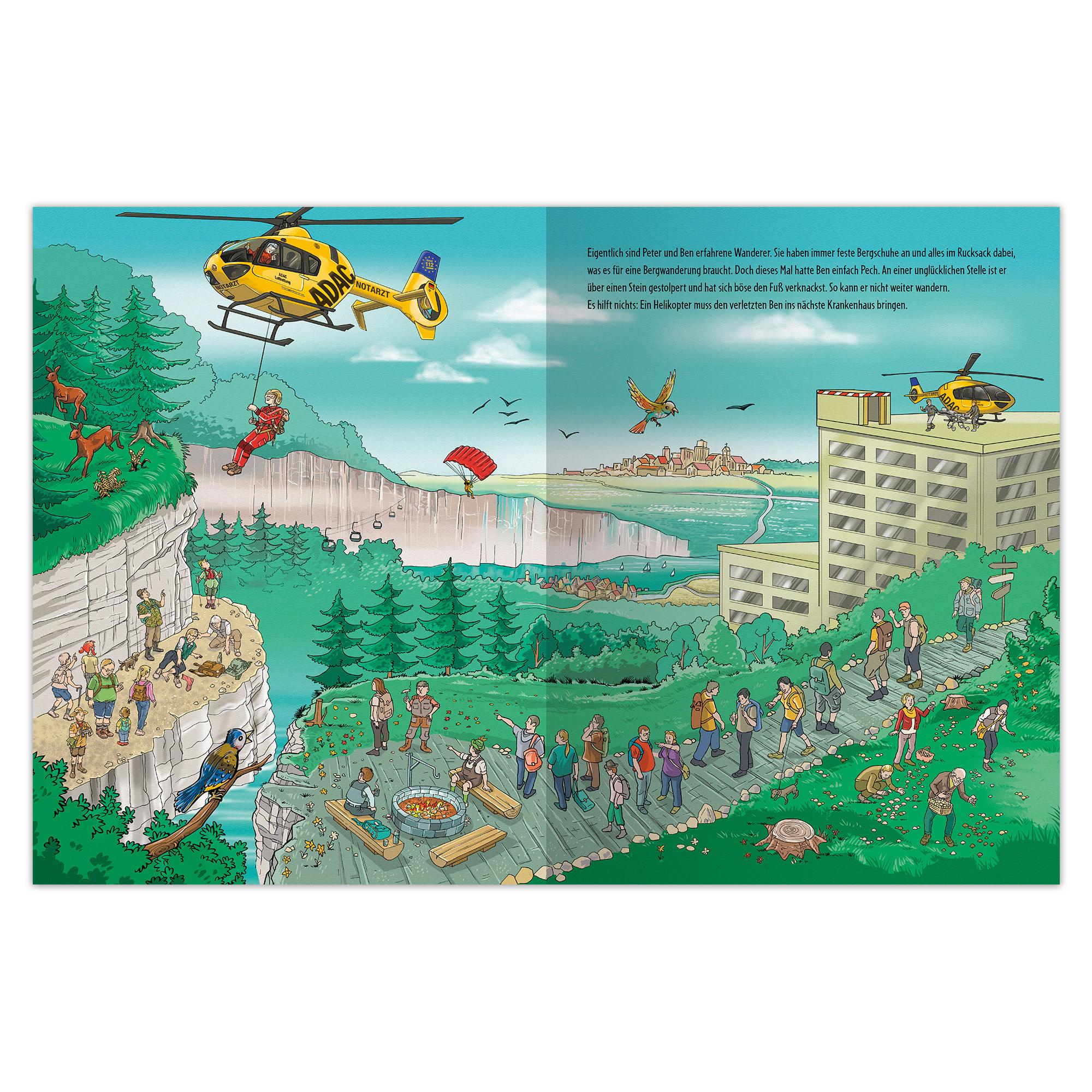 Beispielinhalt (Bild) Mein ADAC Wimmelbuch - Entdecken und Staunen