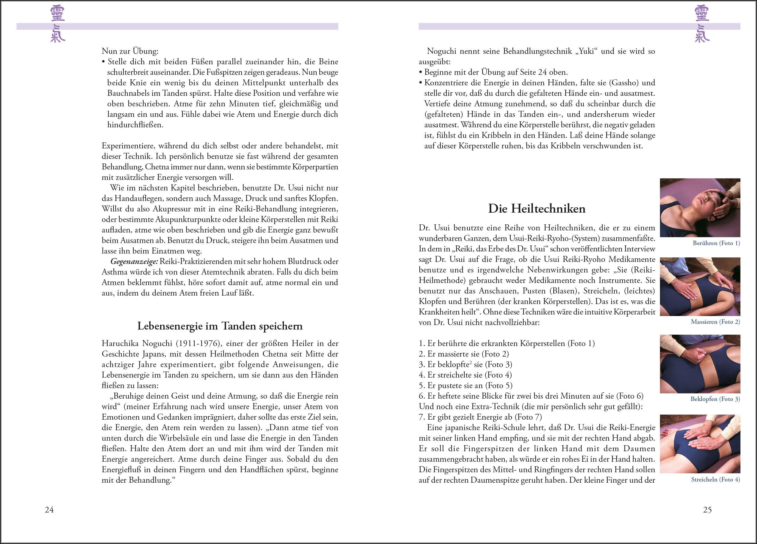 Beispielinhalt (Bild) Original Reiki-Handbuch des Dr. Mikao Usui
