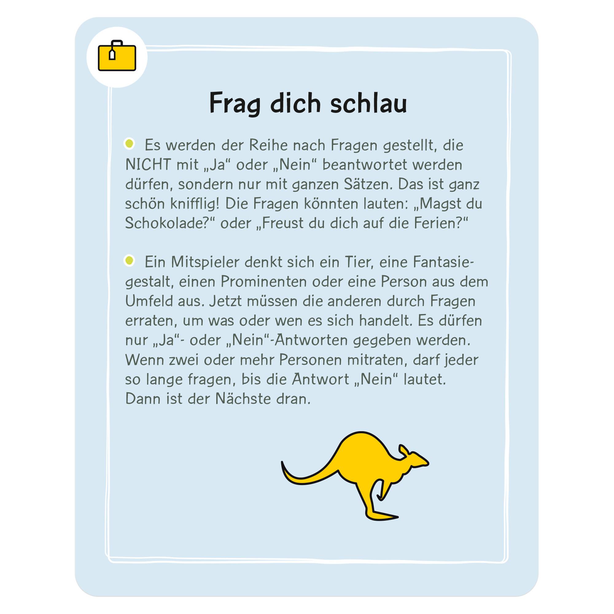 Beispielinhalt (Bild) ADAC Atempausen für den Urlaub - Stressfrei und entspannt mit Kindern unterwegs - 50 Karten gegen Langeweile