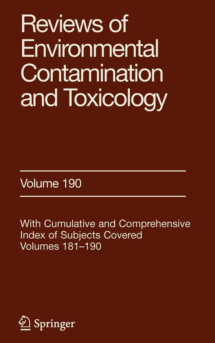 Vorderes Coverbild Reviews of Environmental Contamination and Toxicology 190