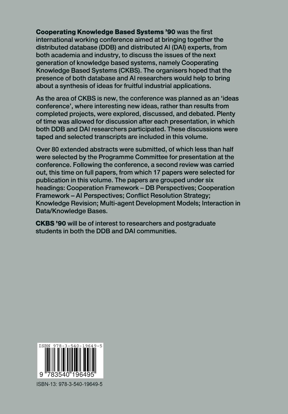 Rückseitencover CKBS '90