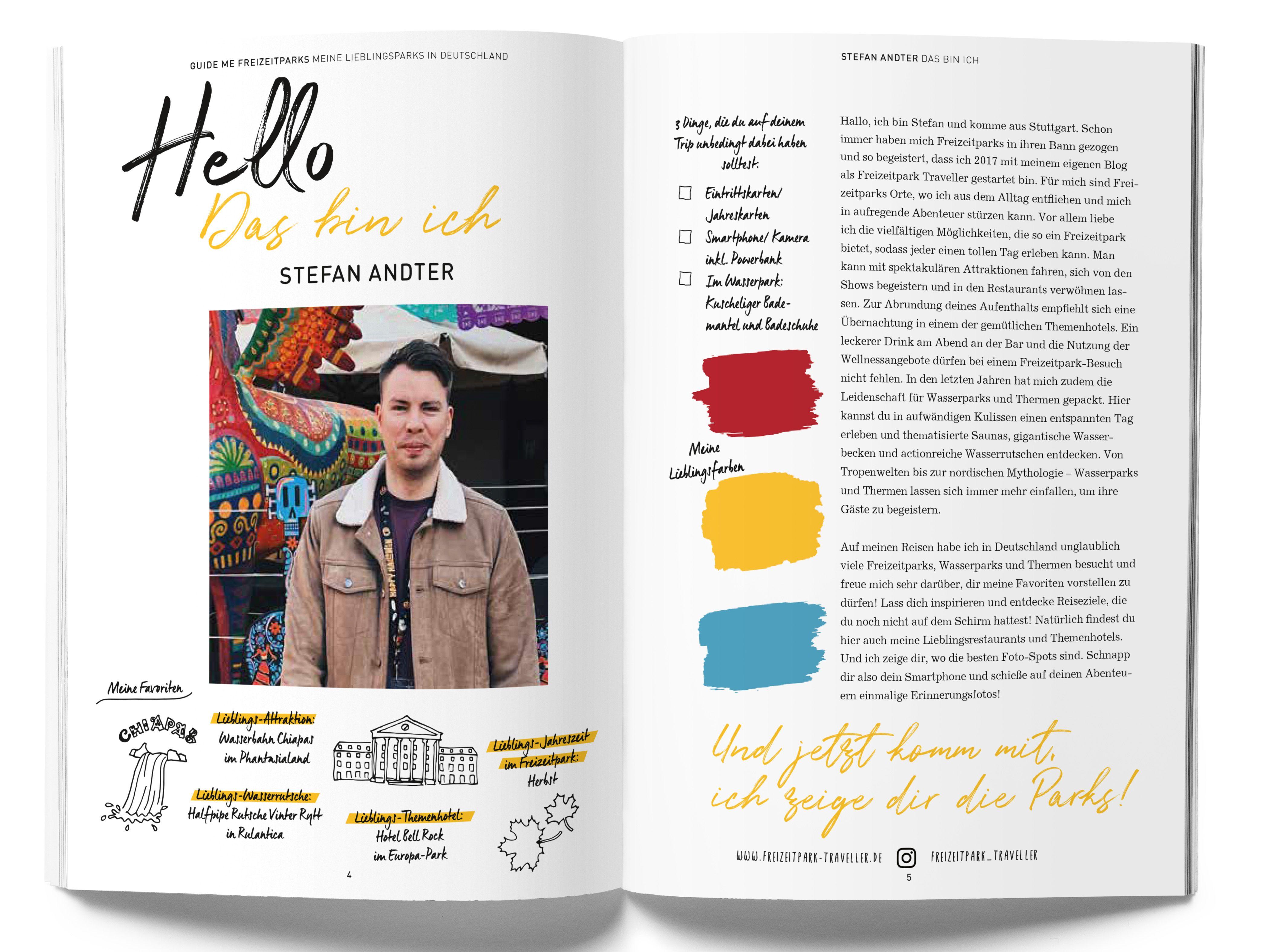 Beispielinhalt (Bild) GuideMe Reiseführer "Die 30 besten Freizeitparks Deutschlands inkl. Wasserparks & Thermen"