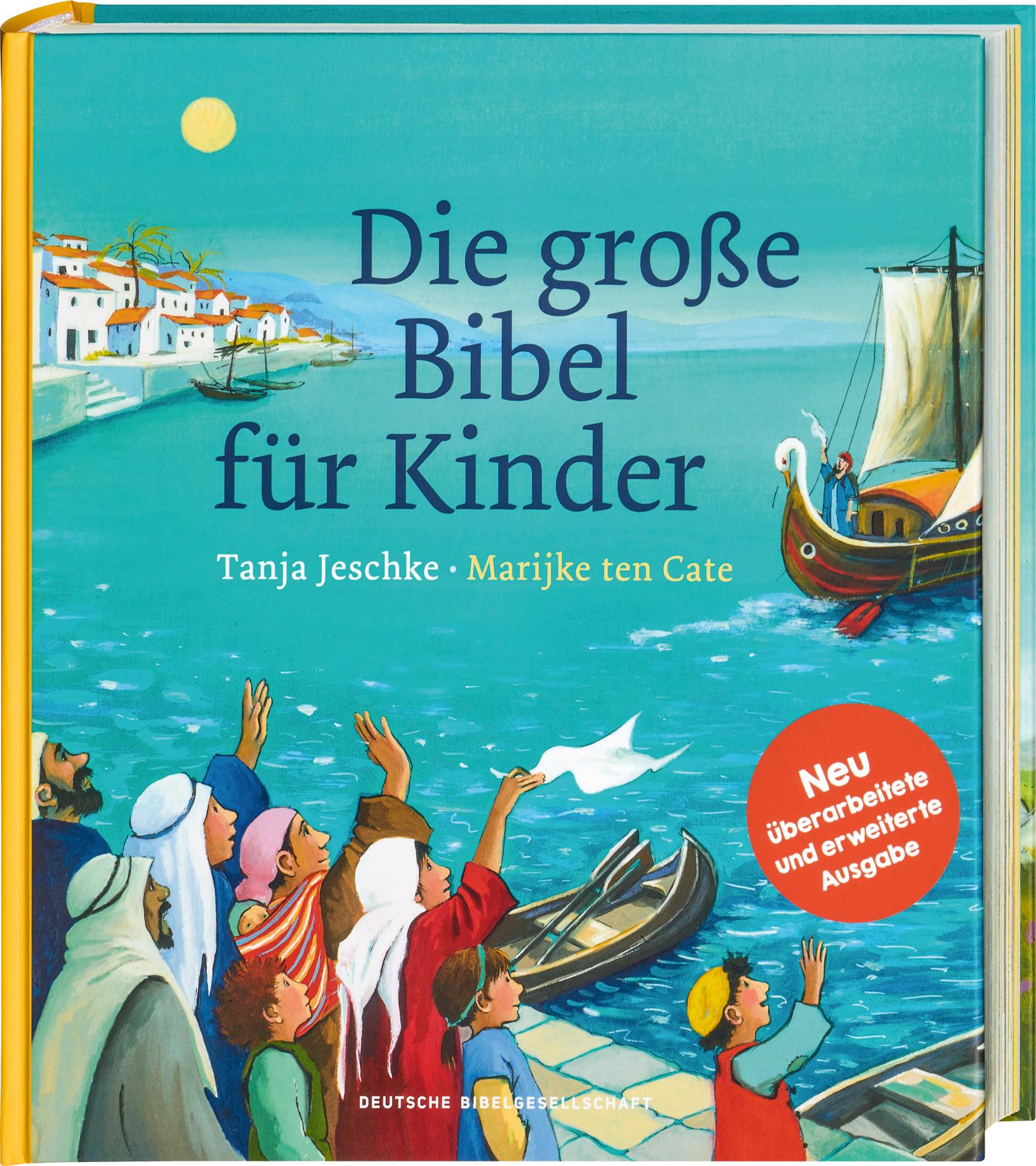 Vorderes Coverbild Die große Bibel für Kinder. Von der Schöpfungsgeschichte bis zum Pfingstwunder: 36 Bibelgeschichten mit doppelseitigen Bildern & leicht verständlichen Texten zum Vorlesen für Kinder ab 4 Jahren