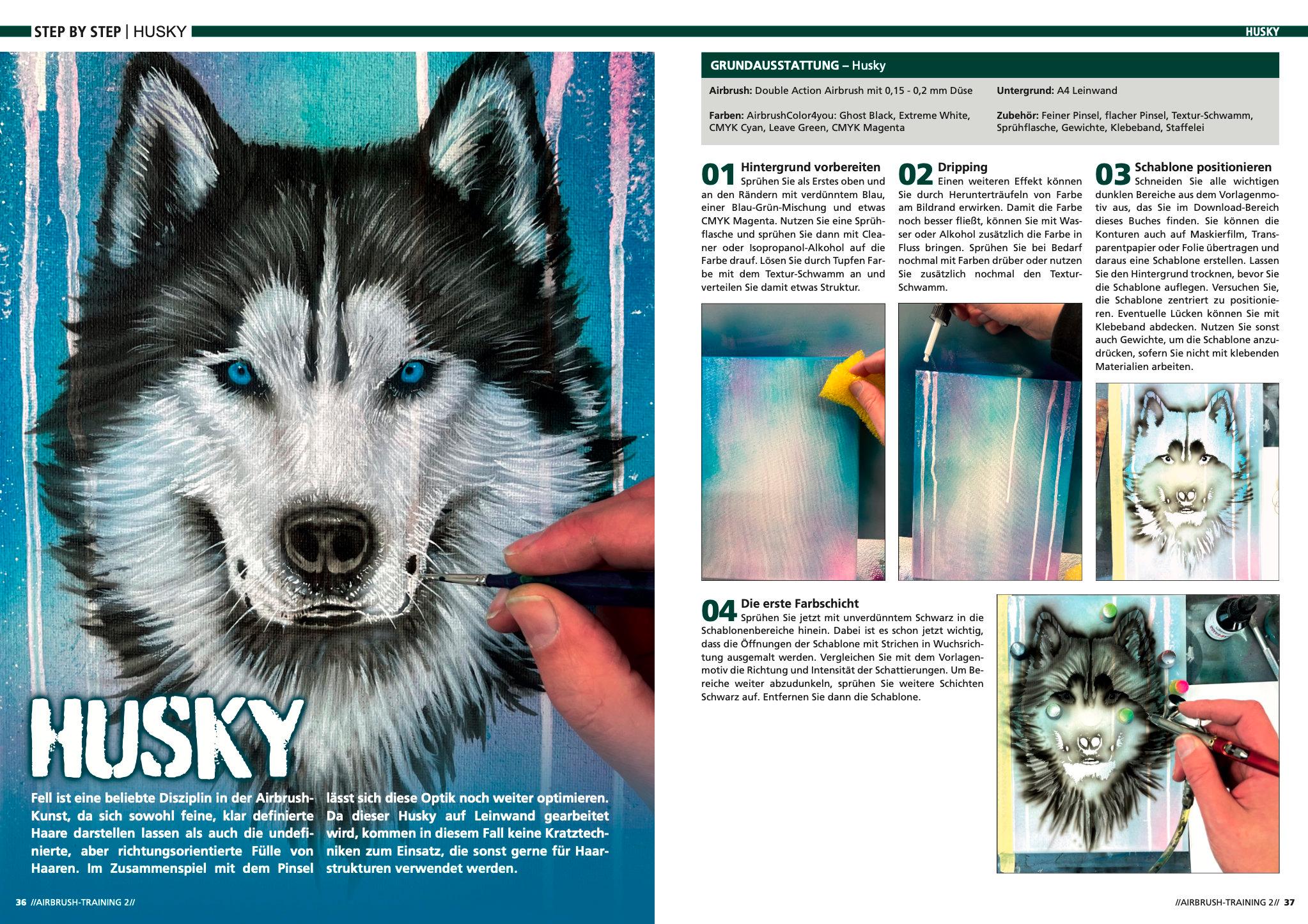 Beispielinhalt (Bild) Airbrush-Training 2