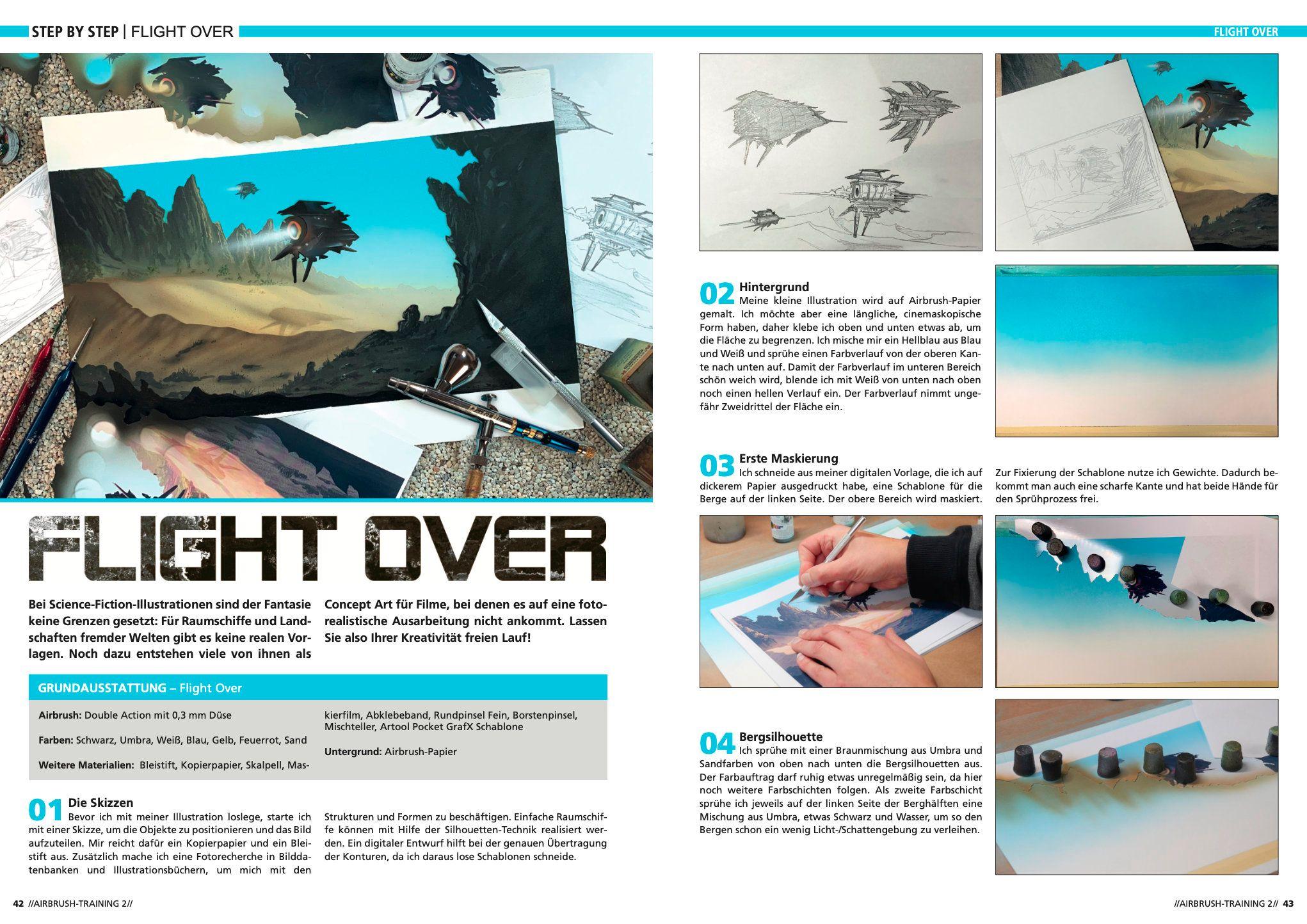 Beispielinhalt (Bild) Airbrush-Training 2