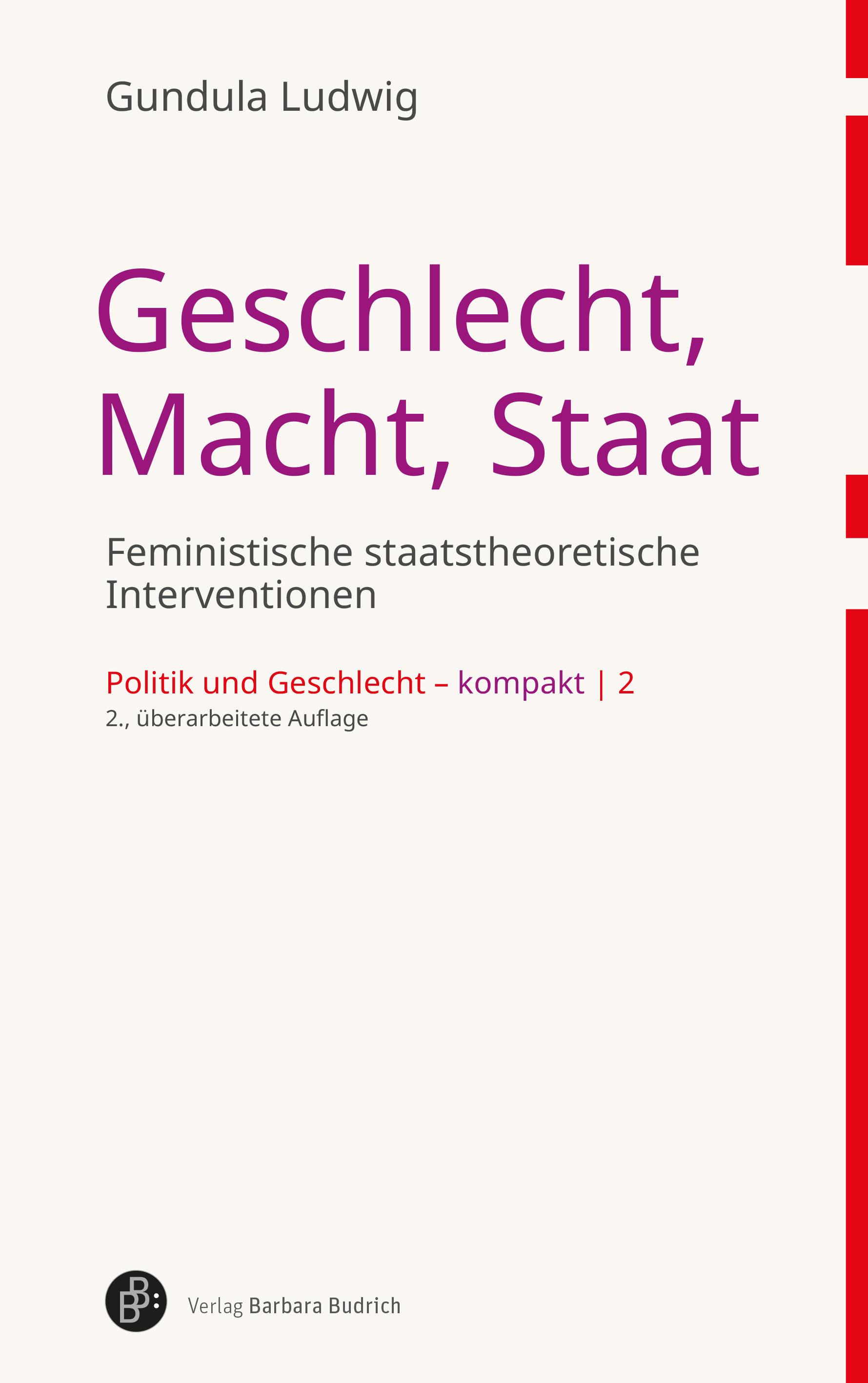 Vorderes Coverbild Geschlecht, Macht, Staat