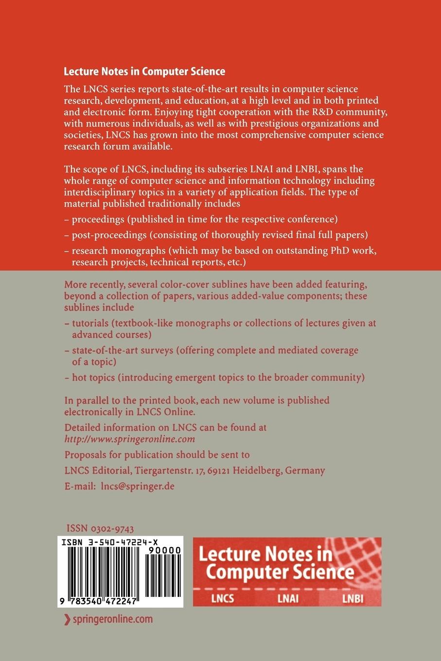 Rückseitencover Conceptual Modeling - ER 2006