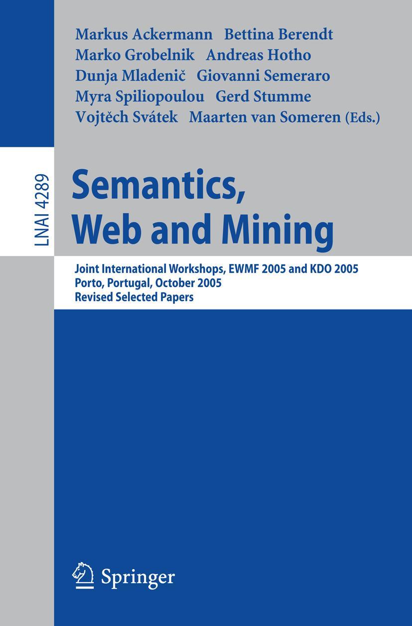 Vorderes Coverbild Semantics, Web and Mining