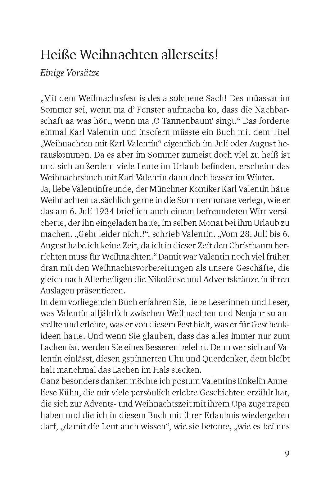 Beispielinhalt (Bild) Weihnachten mit Karl Valentin