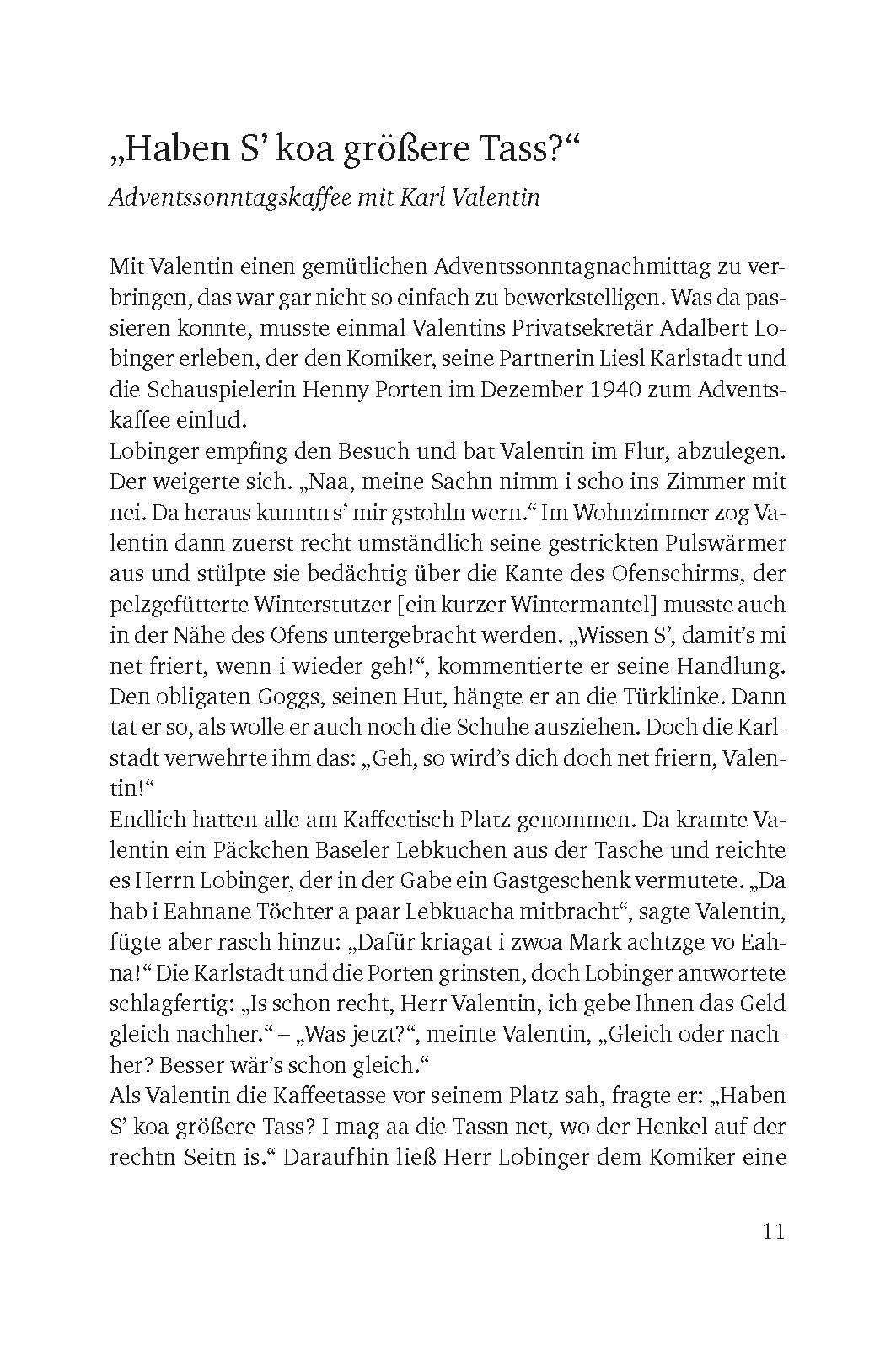 Beispielinhalt (Bild) Weihnachten mit Karl Valentin