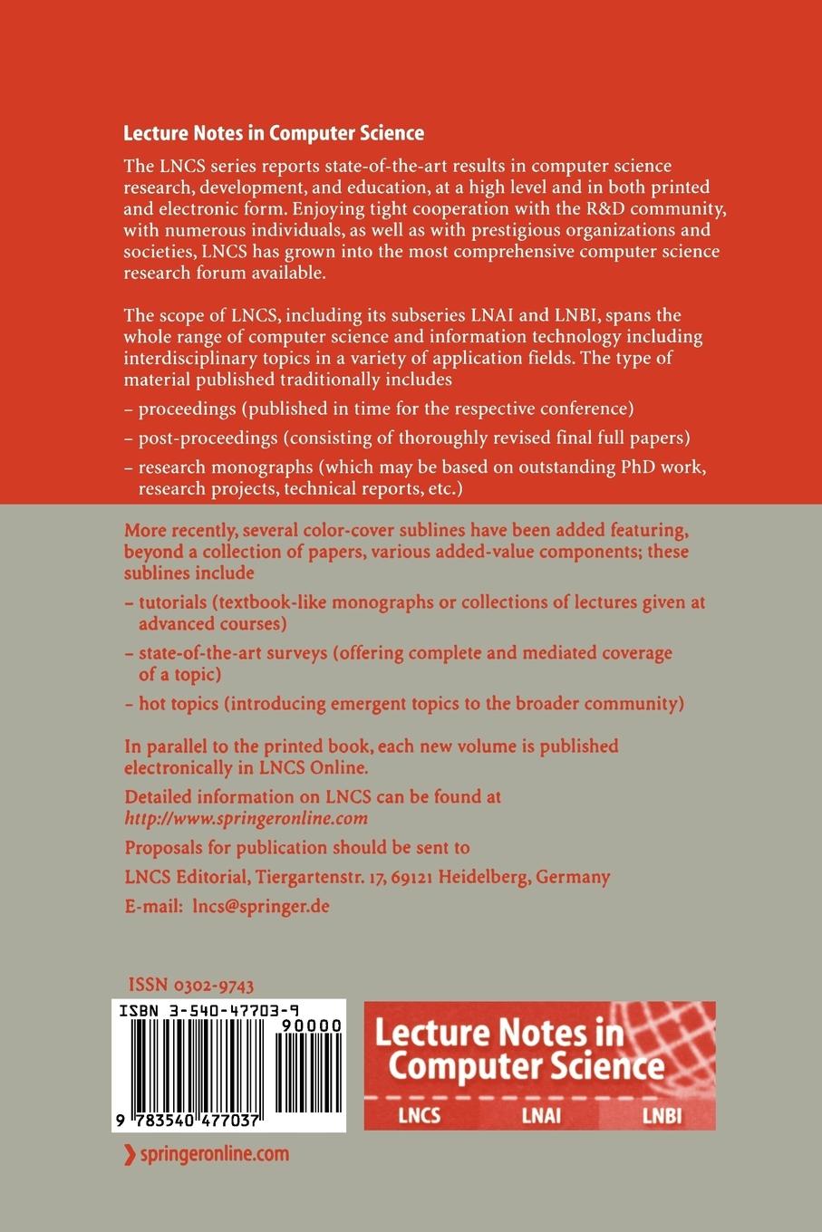 Rückseitencover Advances in Conceptual Modeling - Theory and Practice