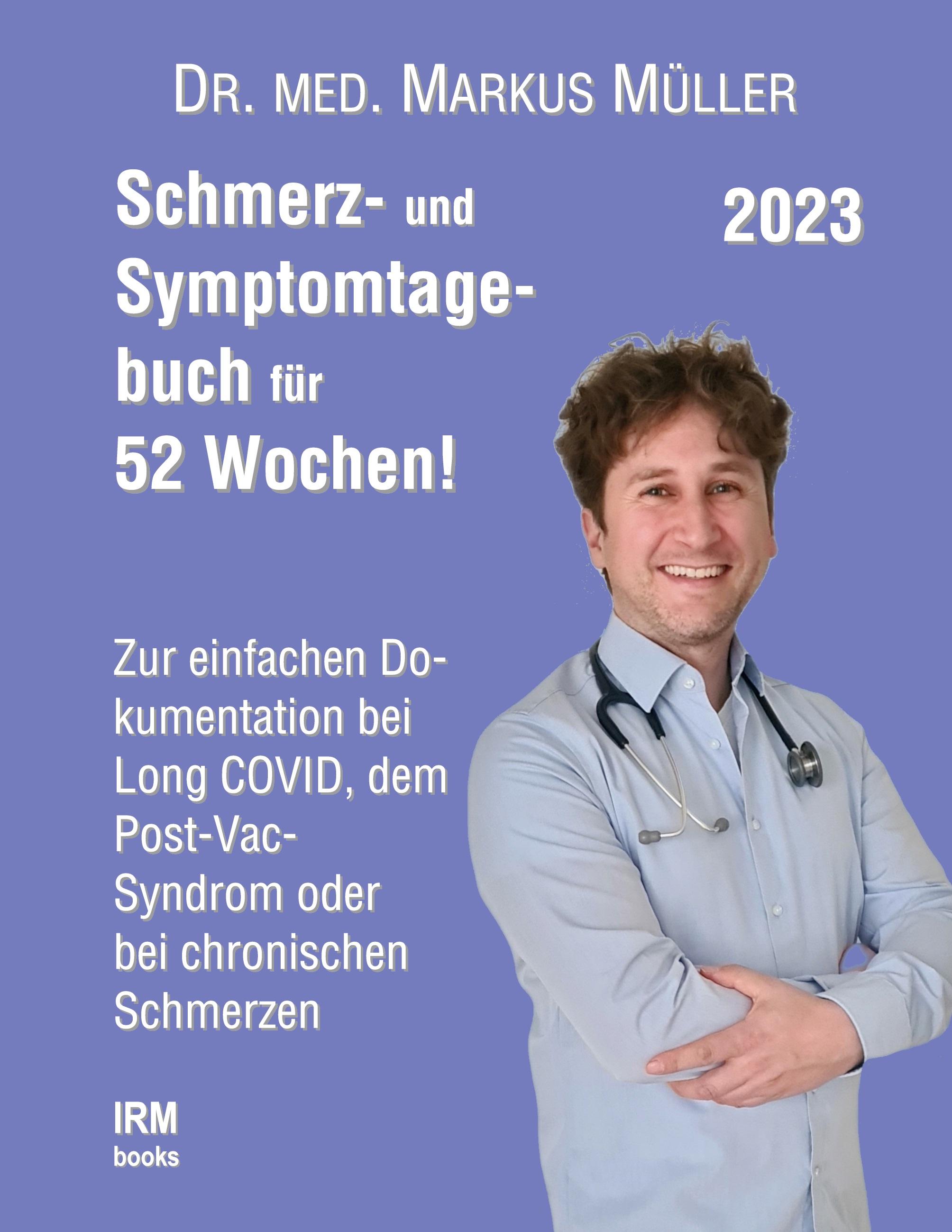 Vorderes Coverbild Schmerz- und Symptomtagebuch für 52 Wochen