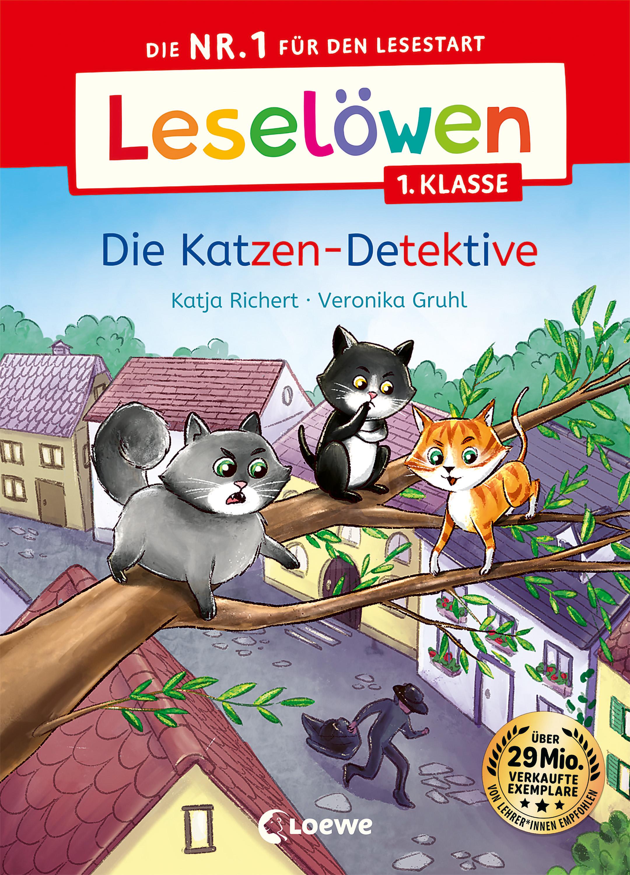 Vorderes Coverbild Leselöwen 1. Klasse - Die Katzen-Detektive