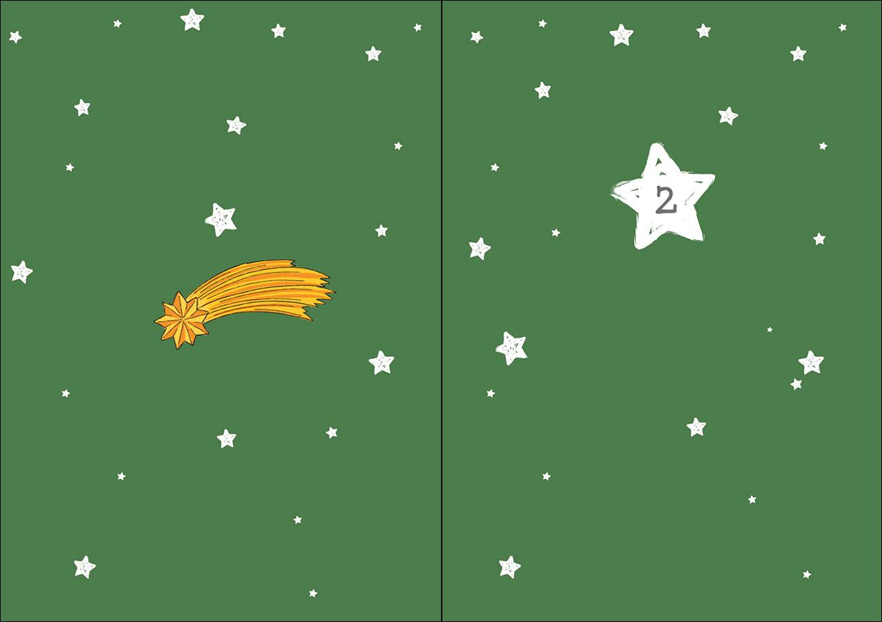 Beispielinhalt (Bild) Leselöwen-Adventskalender für Erstleser